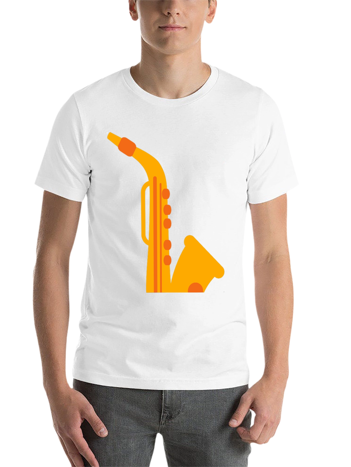 Black Black Saxophone Graphic Tee view 14