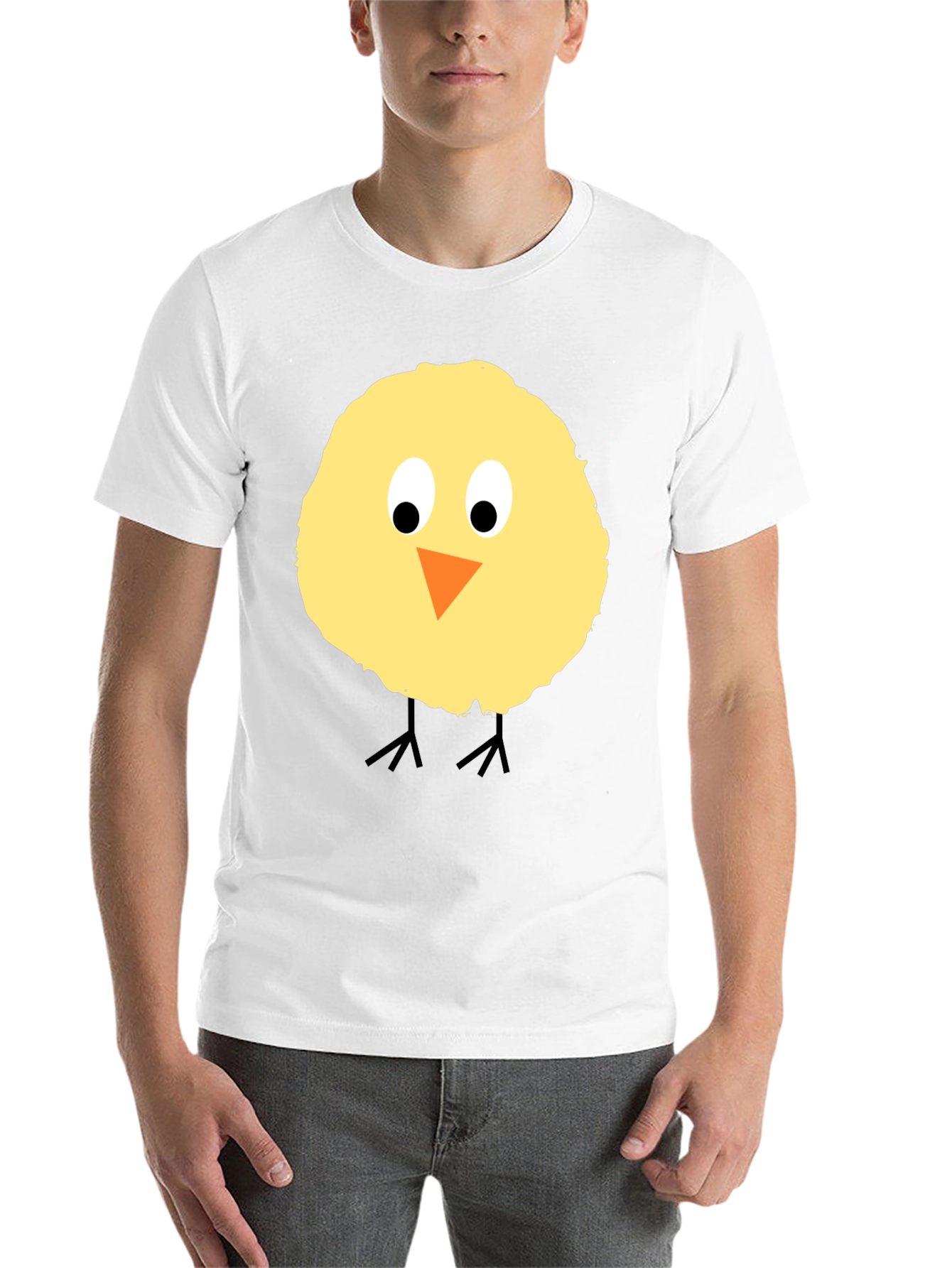 Black Cute Chick Graphic T-Shirt - Black Cotton Tee view 14