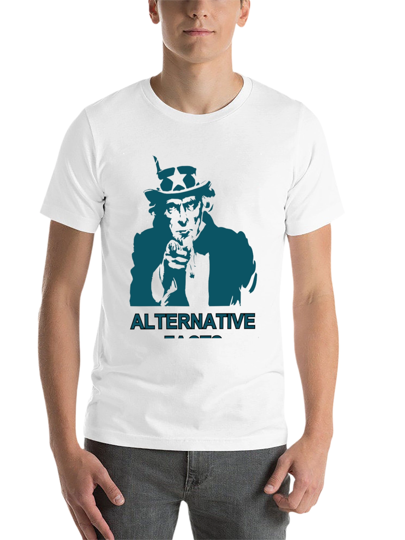 Black Alternative Facts T-Shirt Uncle Sam view 14
