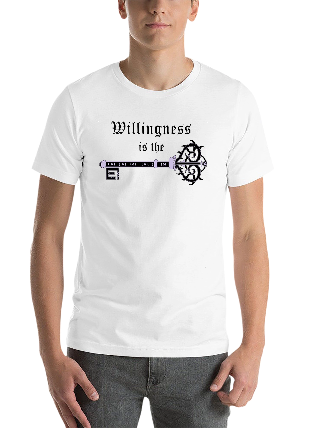Black Willingness is Key Graphic T-Shirt view 14