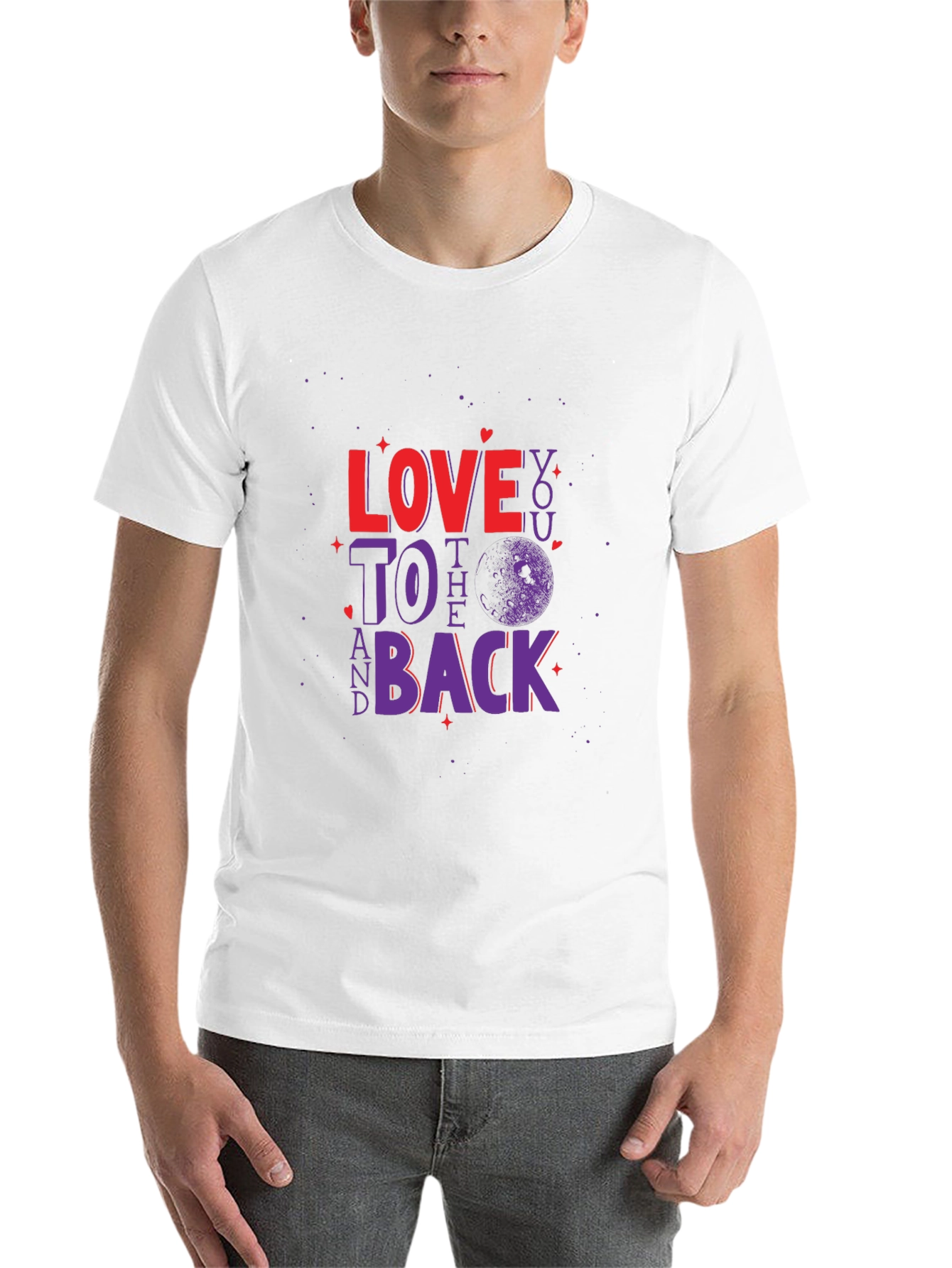 Black Love You To The Moon and Back Graphic Tee view 14