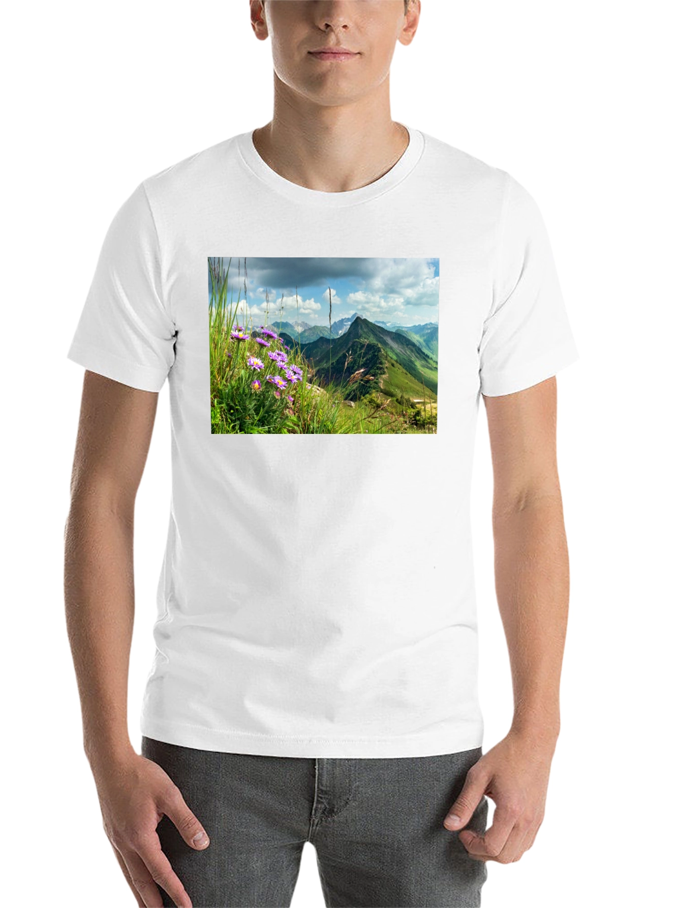 Black Mountain Vista Graphic Tee - Nature Inspired Design view 14