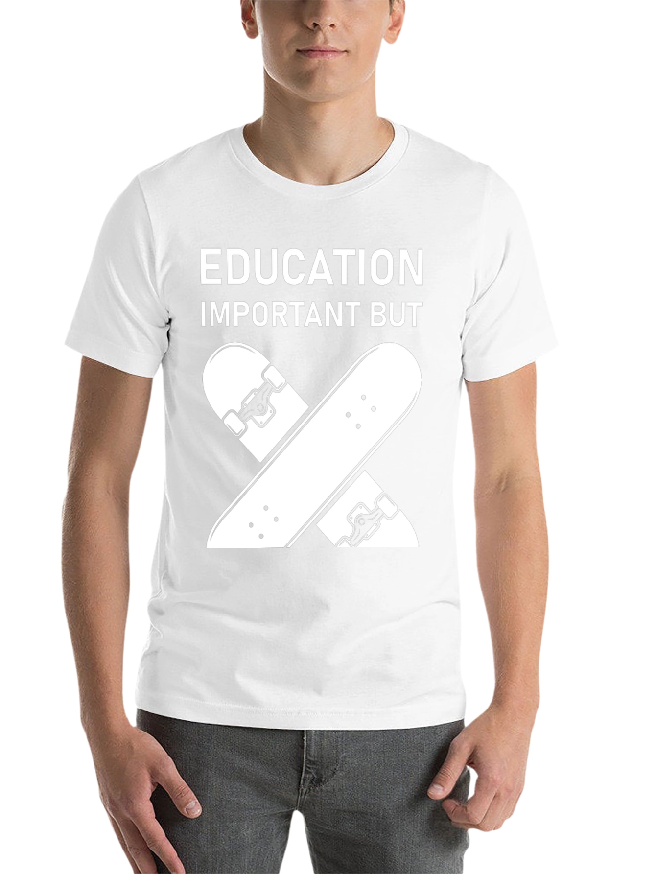 Black Education Important Skateboard T-Shirt view 14