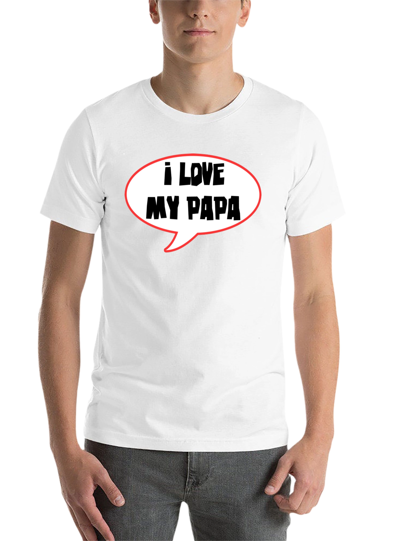 Black I Love My Papa T-Shirt, Father's Day Gift view 14