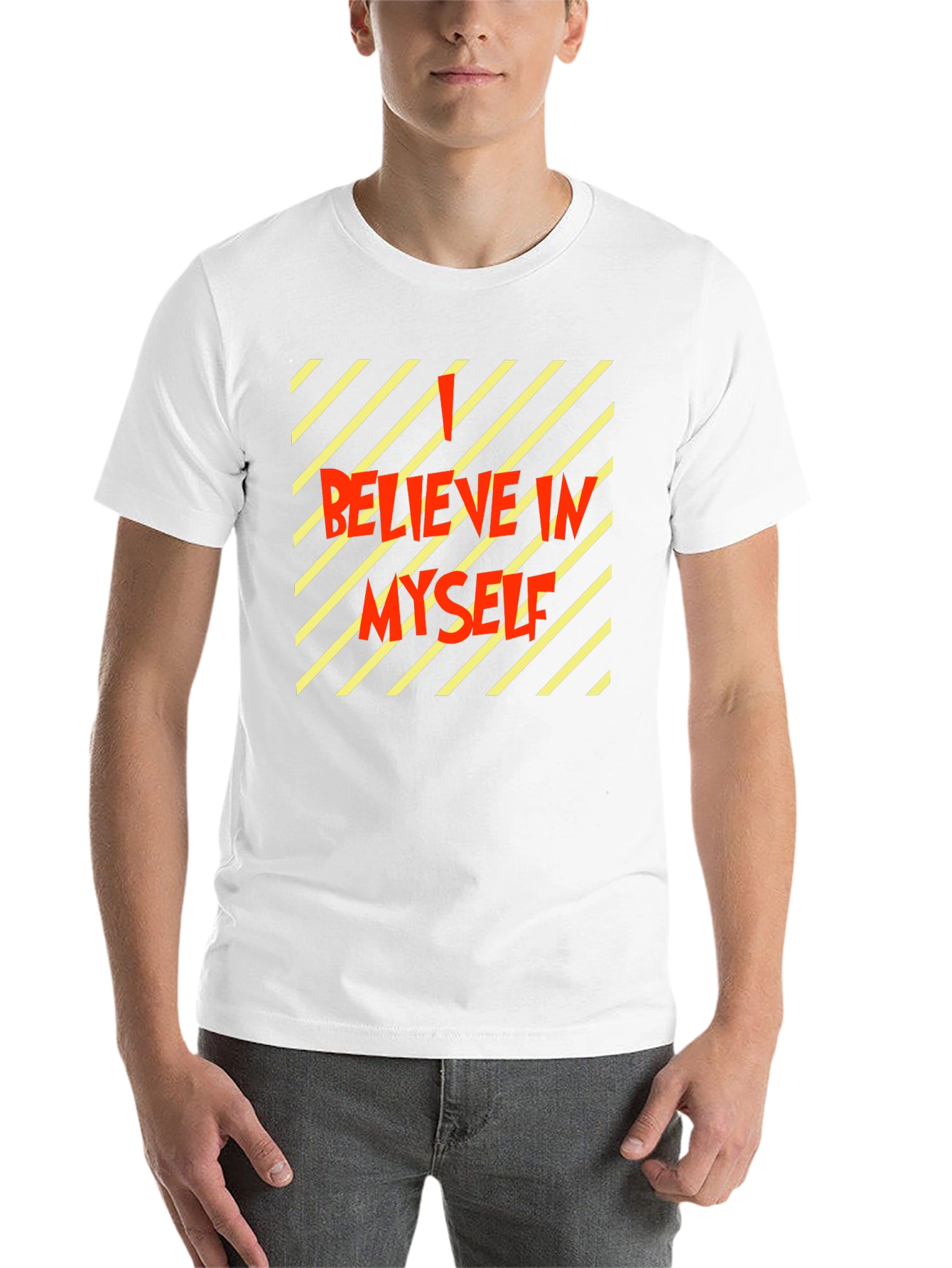 Black Believe in Myself Graphic T-Shirt - Black view 14