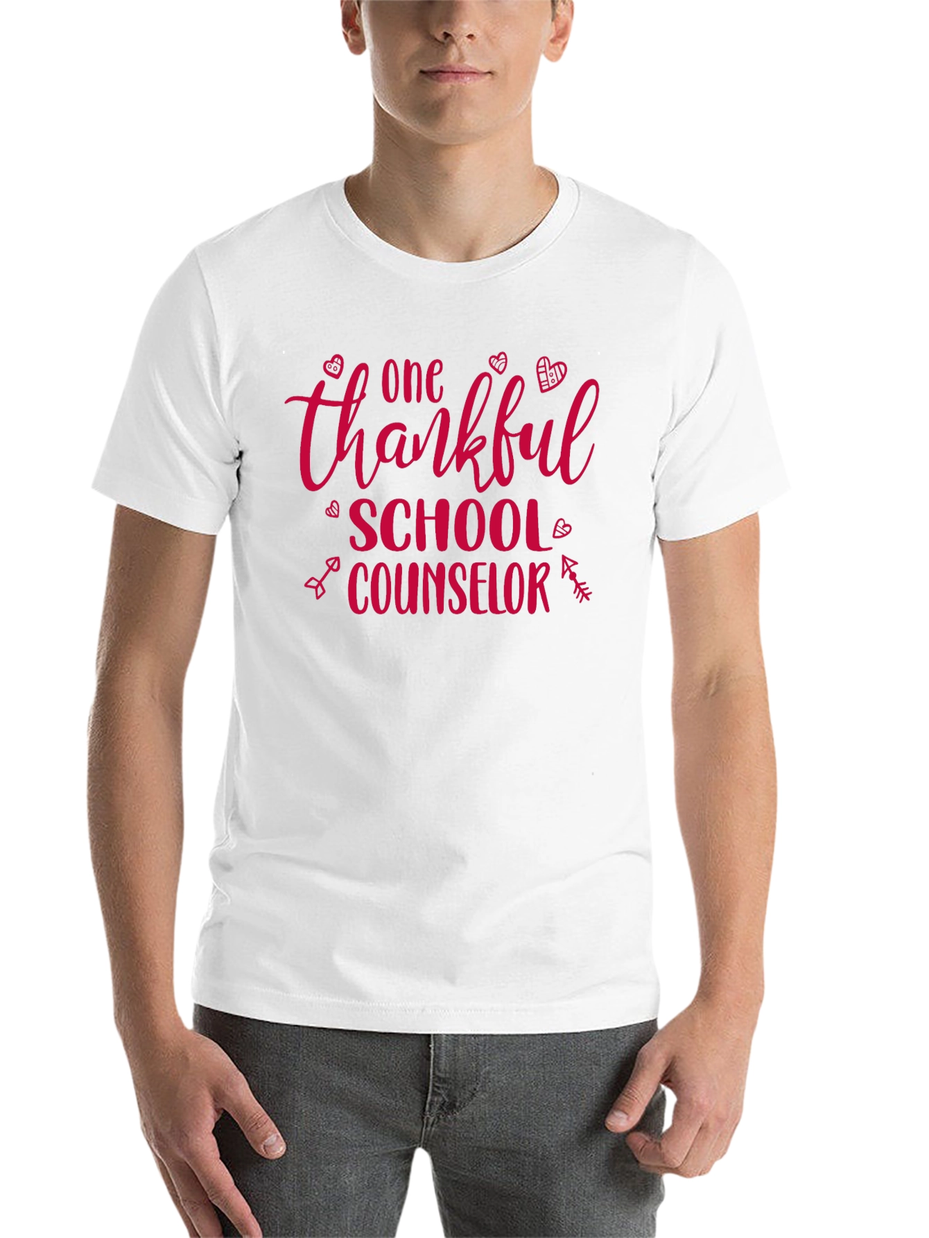 Black Thankful School Counselor T-Shirt view 14