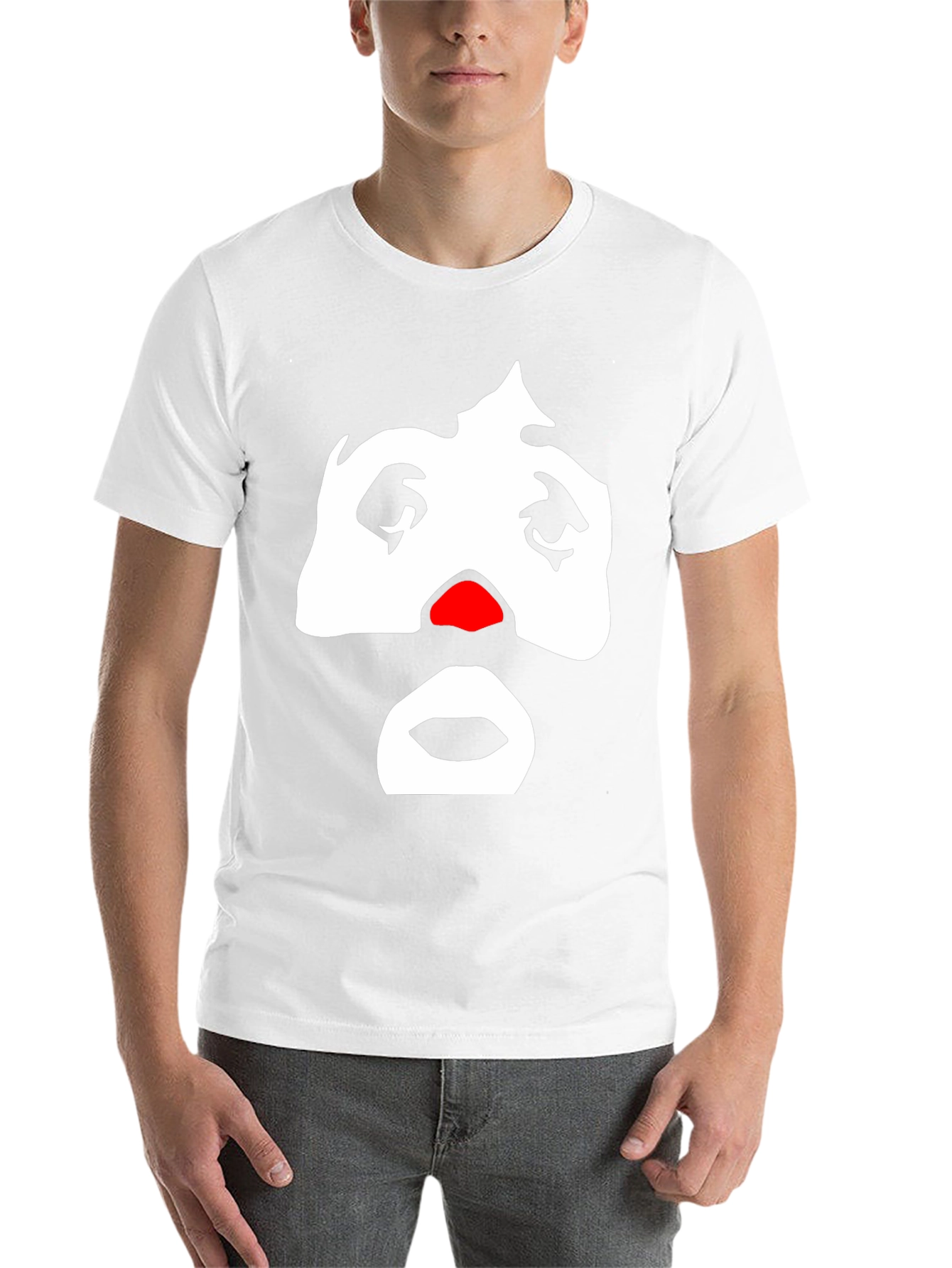 Black Sad Clown Graphic Tee - Men's Black T-Shirt view 14
