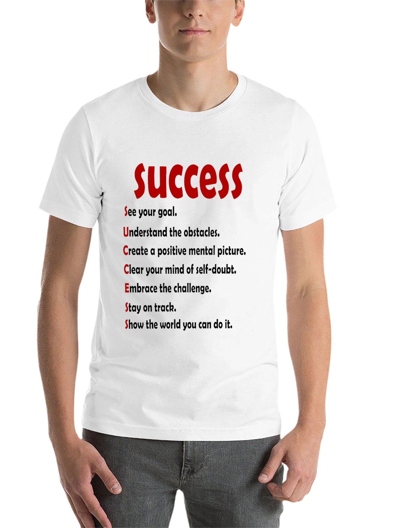Black Success Motivation T-Shirt view 14