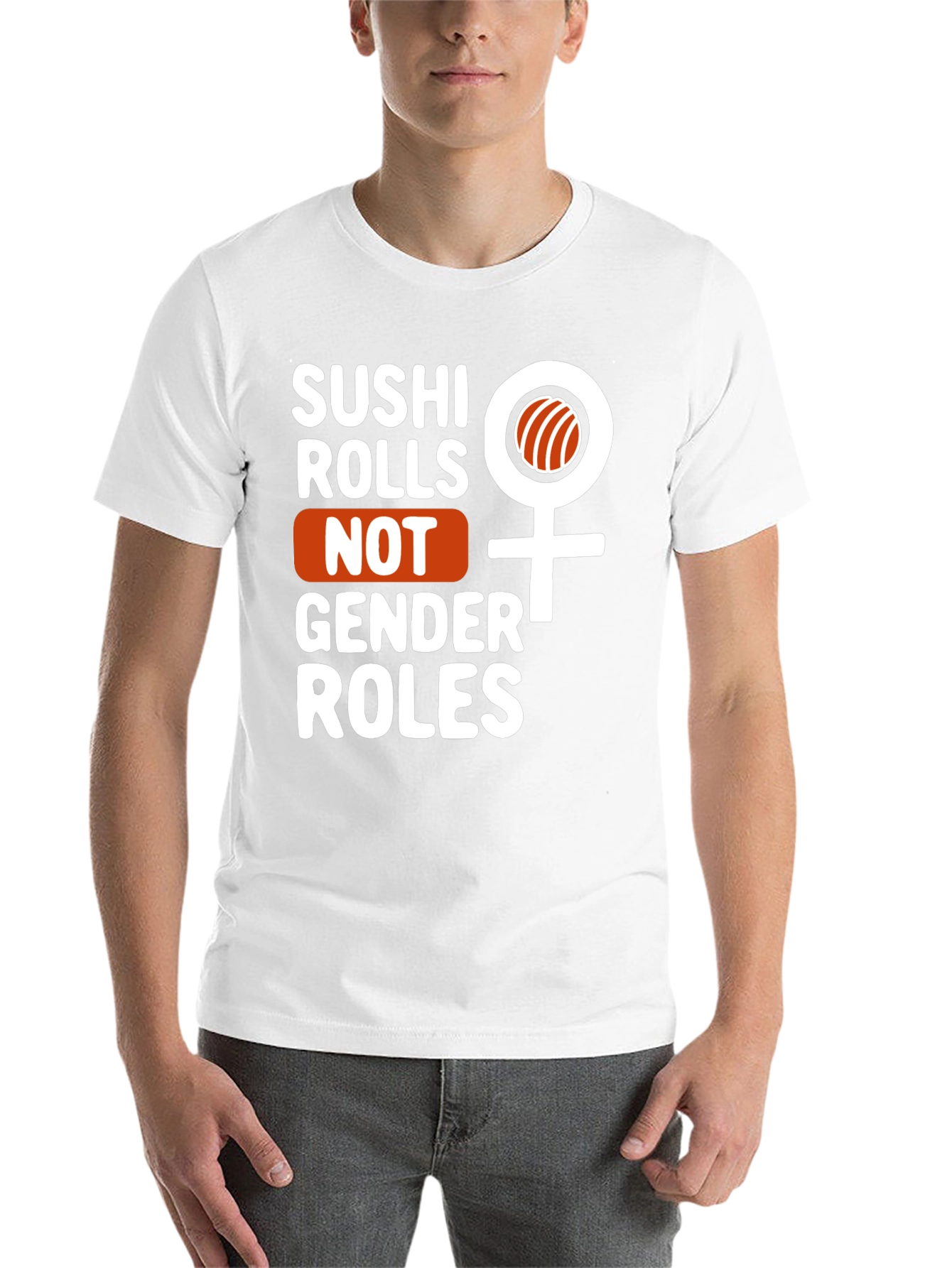 Sushi Rolls Not Gender Roles Graphic Tee - 14