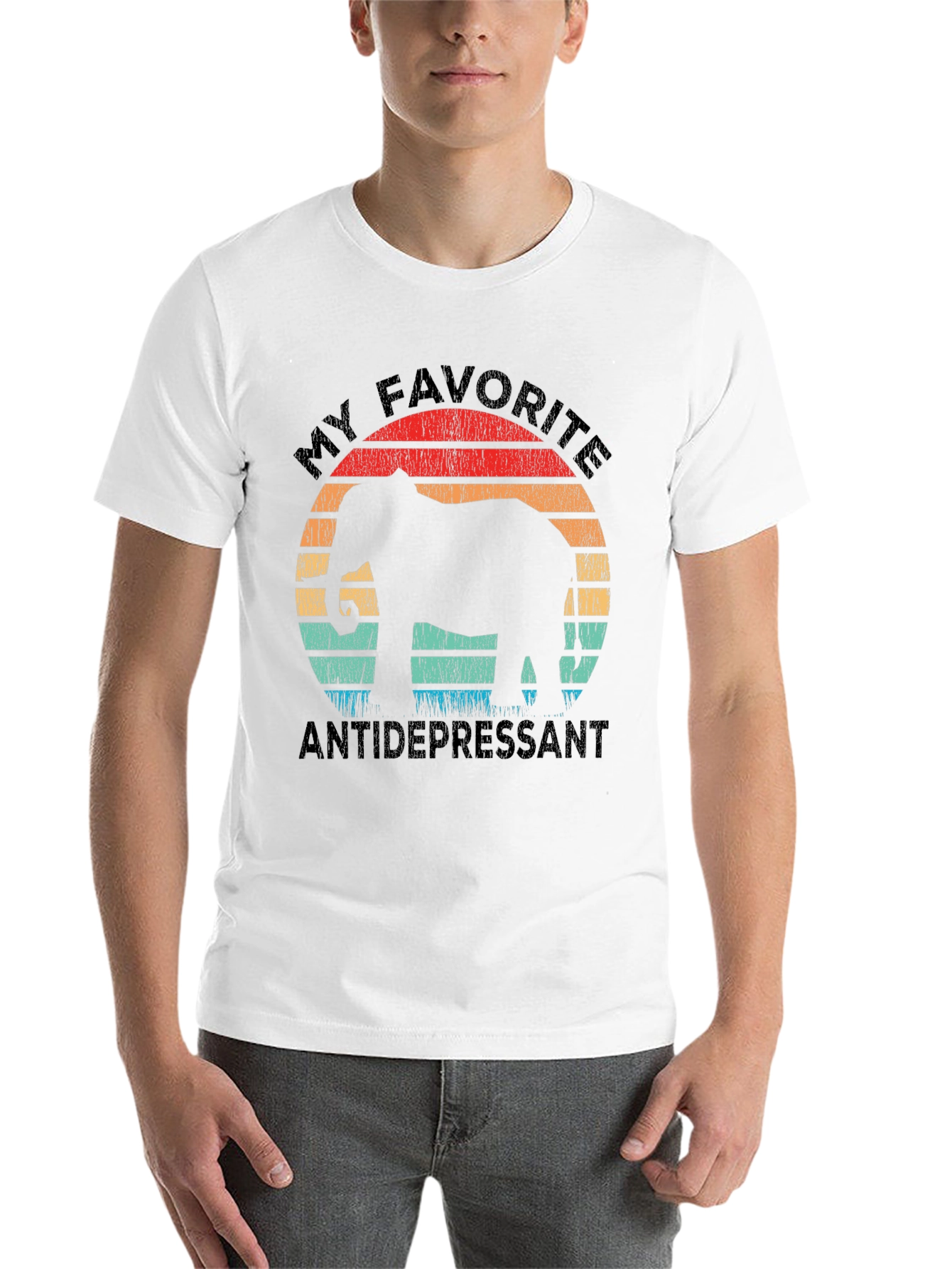 Black Elephant Antidepressant Tee - Comfort & Style view 14