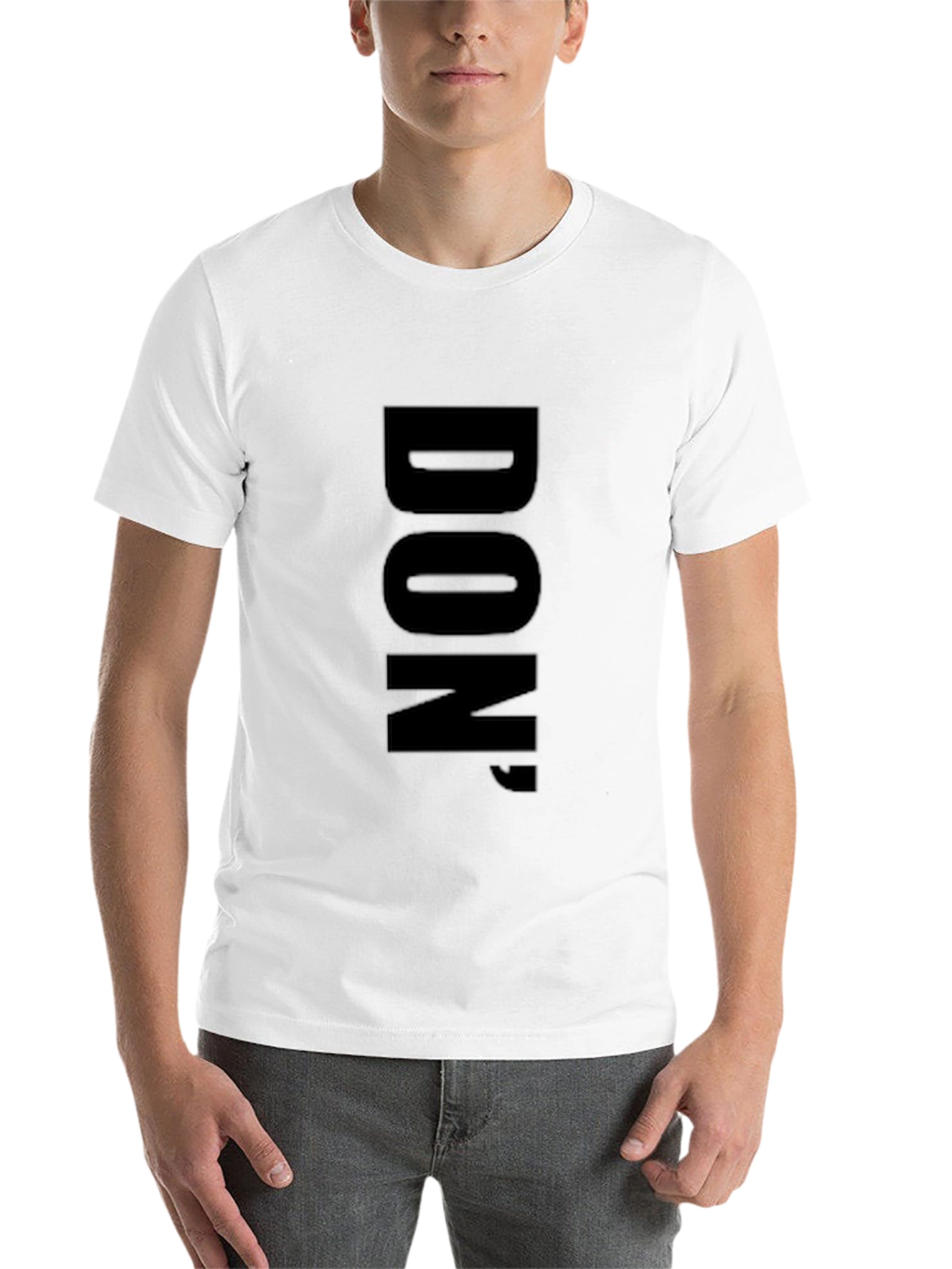 Black Bold 'DON' Black Graphic Tee - Minimalist Style view 14