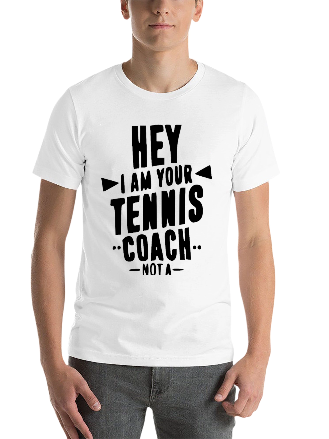 Black Tennis Coach T-Shirt - Funny Sarcastic Tee view 14
