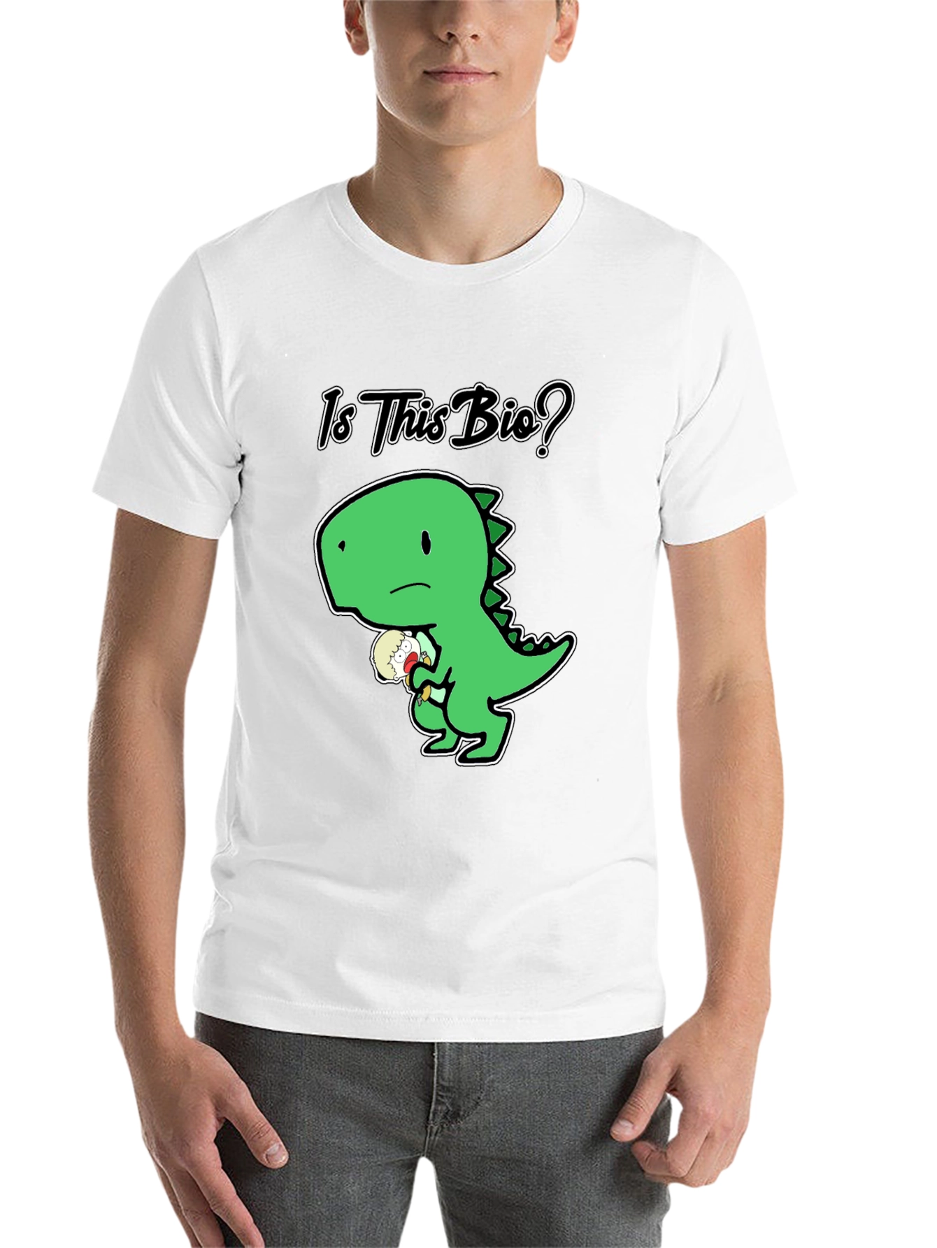 Black Is This Bio? Dinosaur T-Shirt view 14