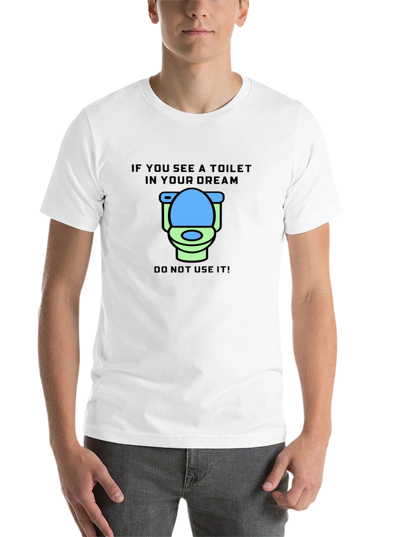 Black Dream Toilet T-Shirt - Funny Graphic Tee view 14