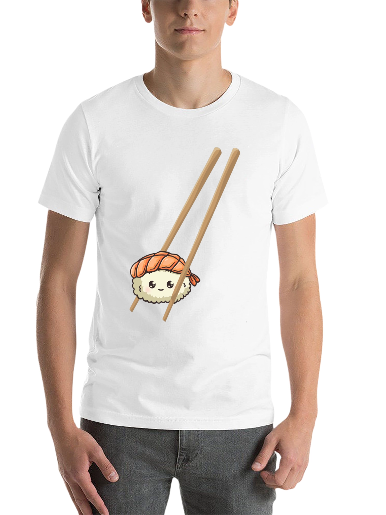 Black Sushi Graphic Tee - Cute Foodie T-Shirt view 14