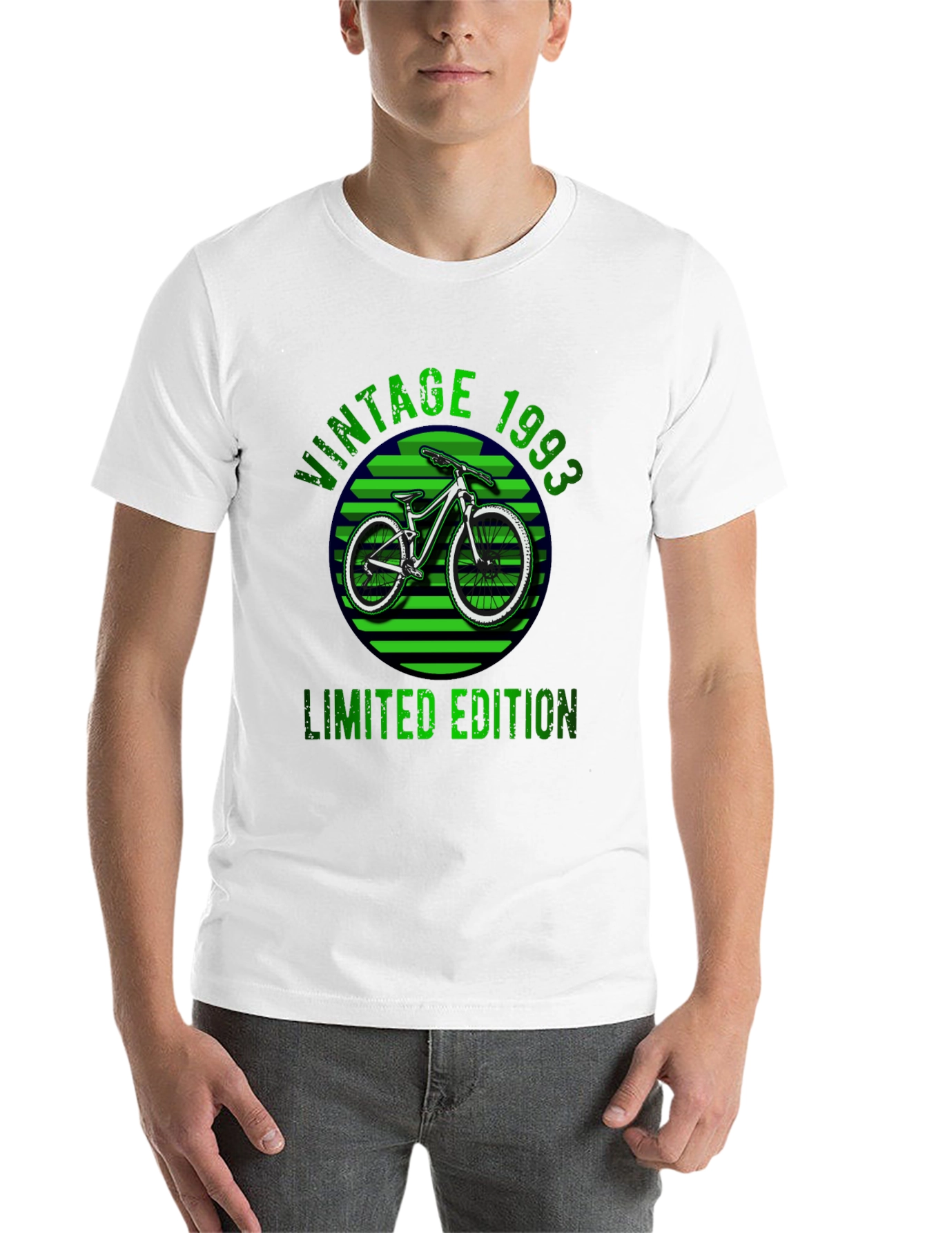 Black Vintage 1993 Limited Edition Bicycle Graphic T-Shirt view 14