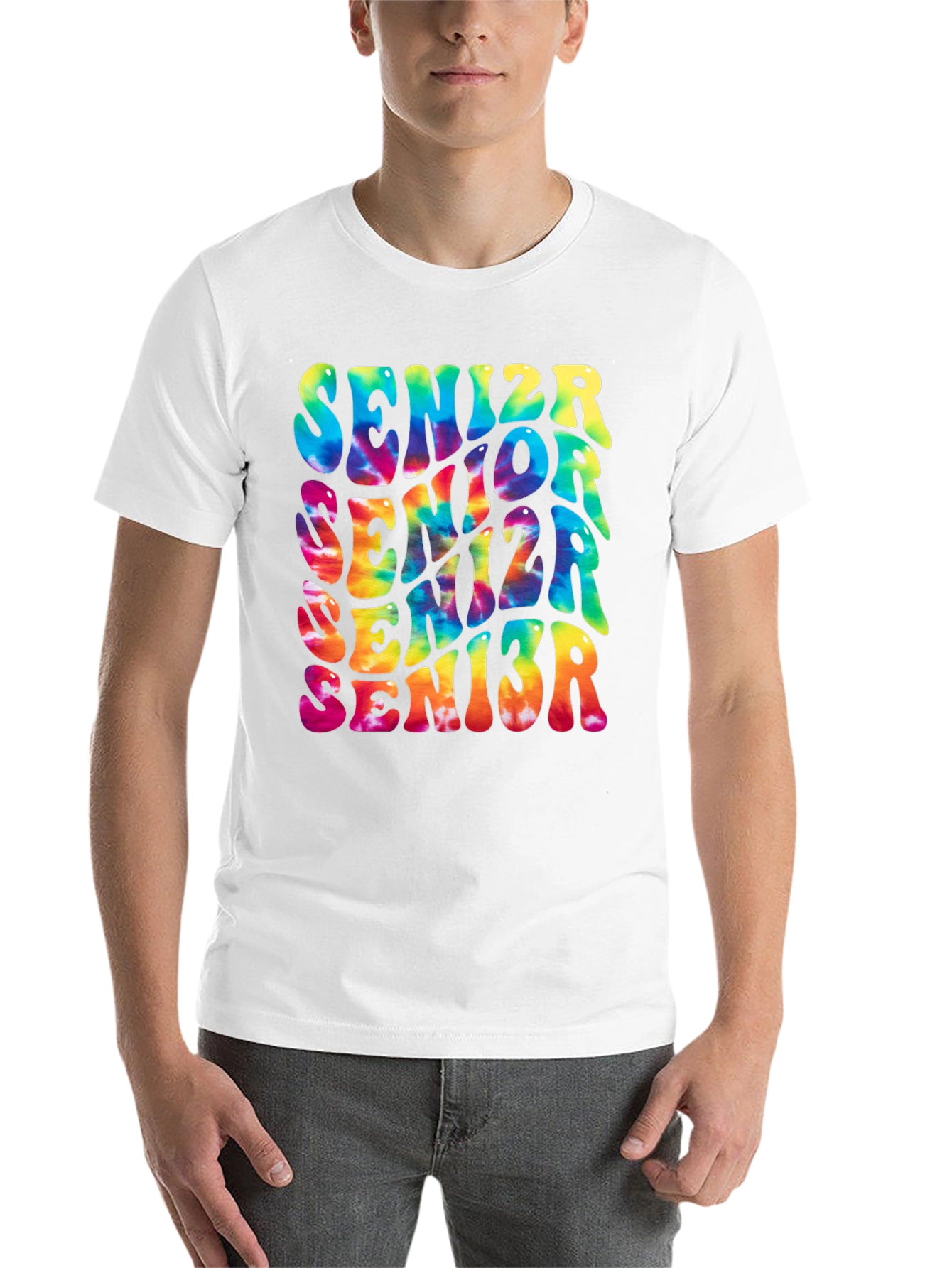 Black Senior Tie-Dye Graphic T-Shirt view 14