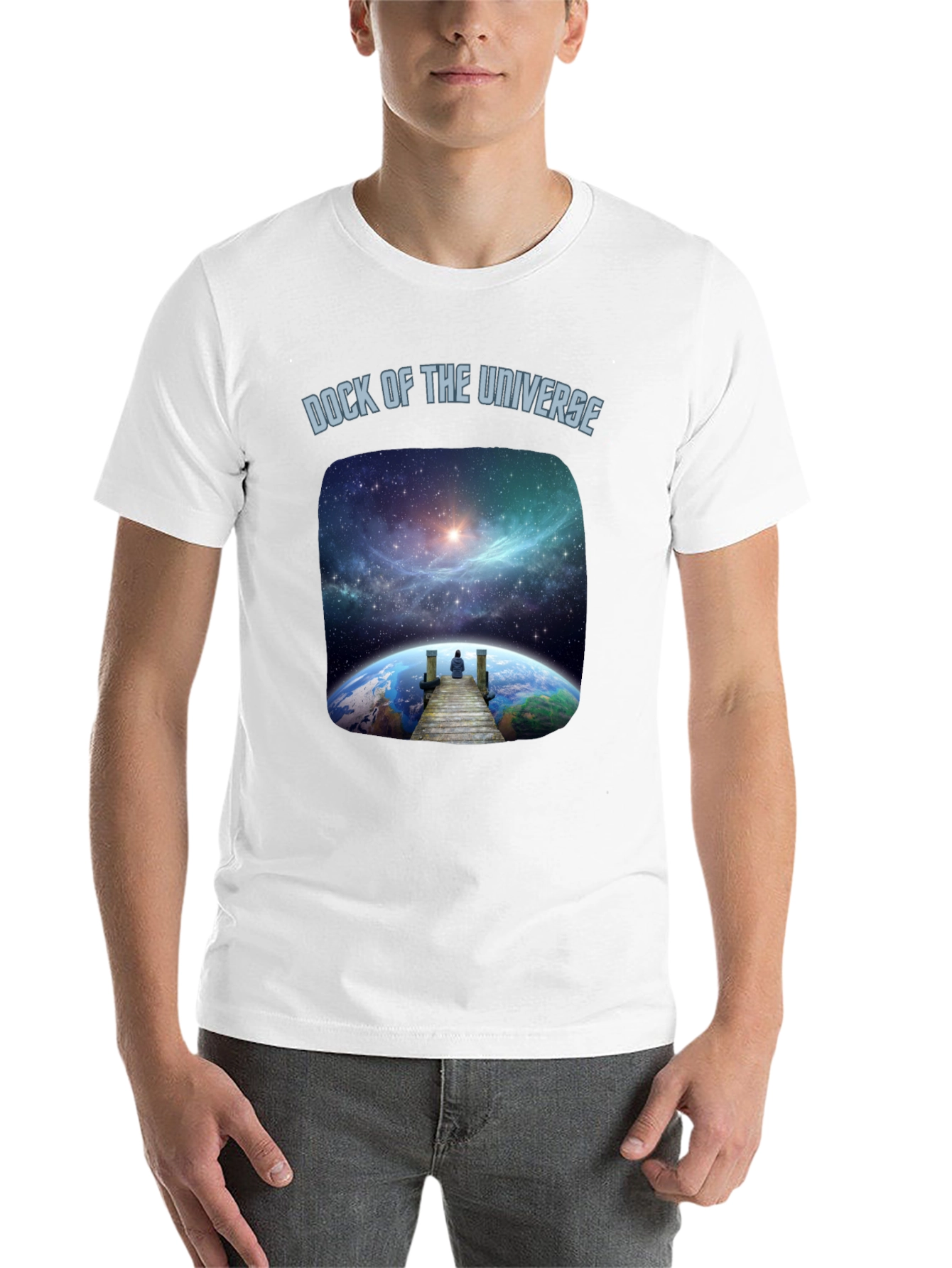 Black Dock of the Universe Graphic T-Shirt - Cosmic Dreams view 14
