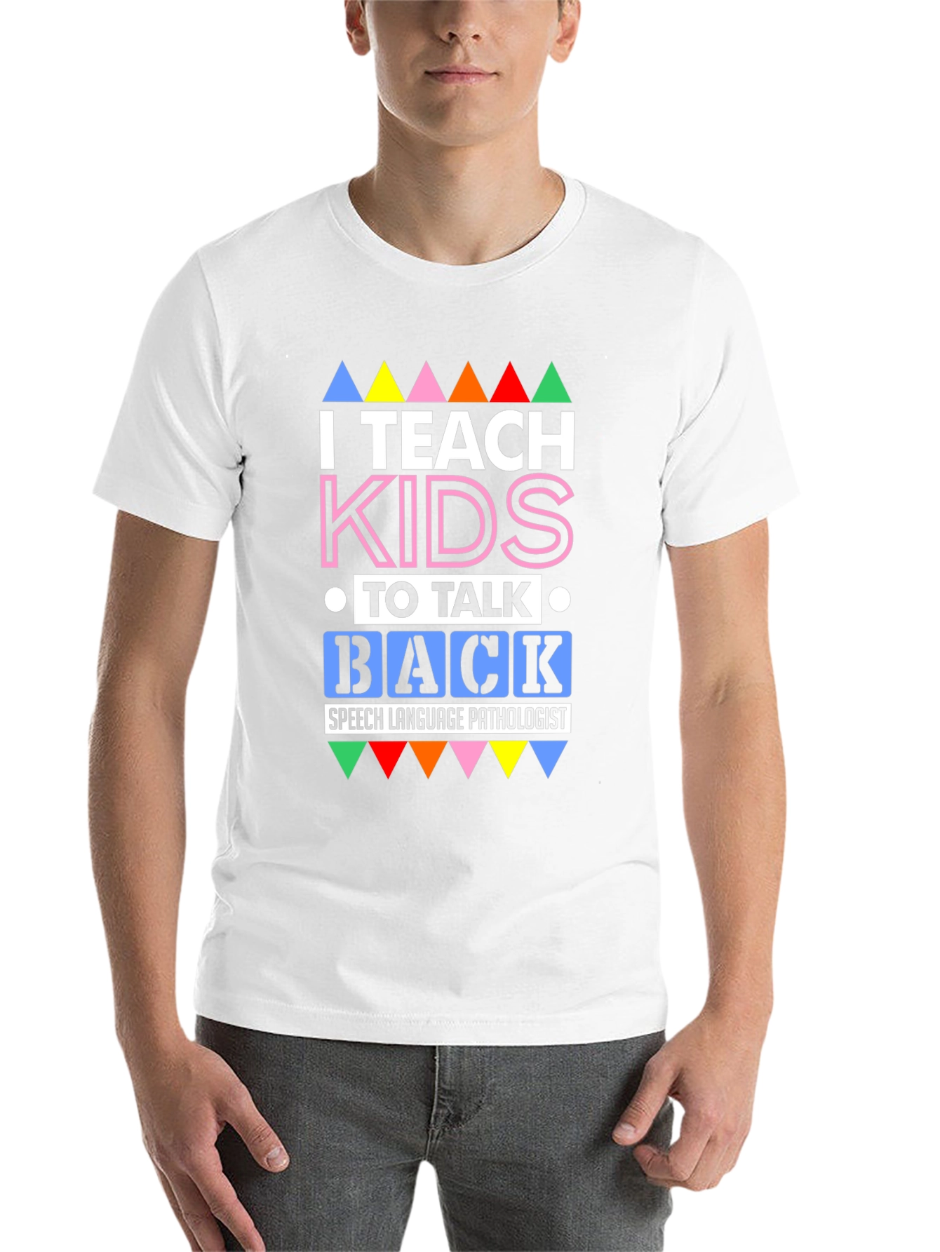 Black I Teach Kids to Talk Back T-Shirt view 14