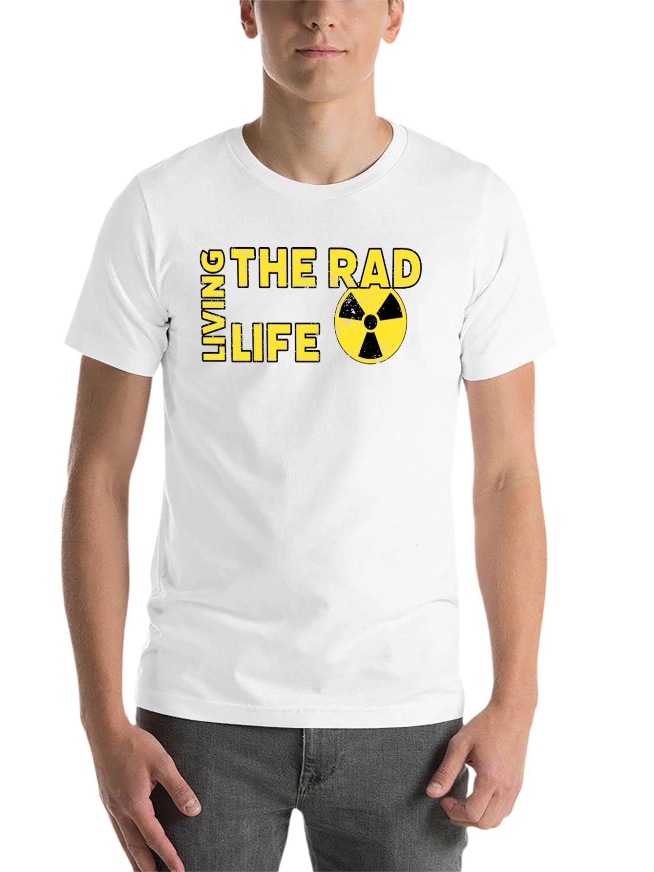 Black Living The Rad Life Graphic Tee - Cool, Unique Design view 14