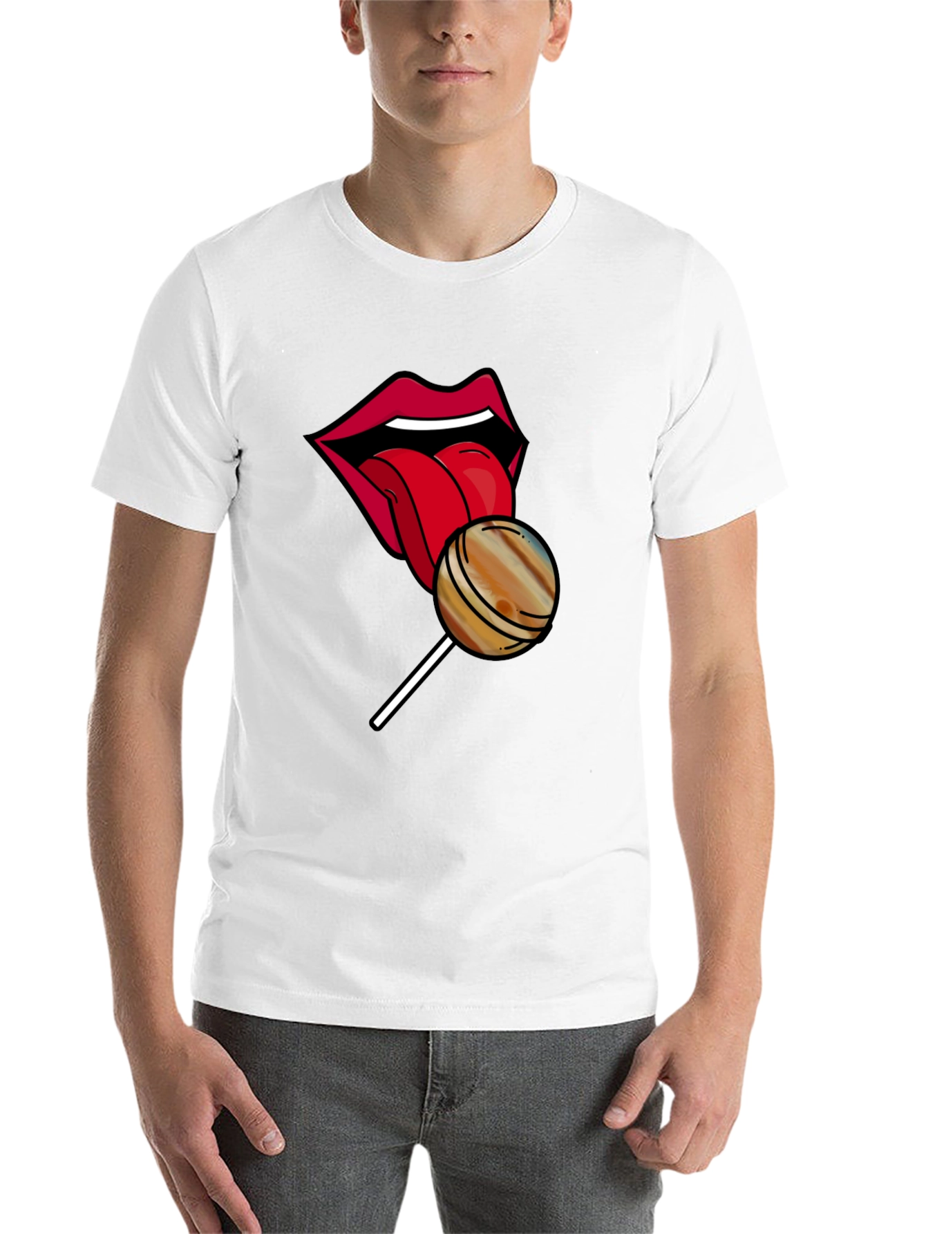 Black Lips Lollipop Graphic Tee - Unique Design, Soft Cotton view 14