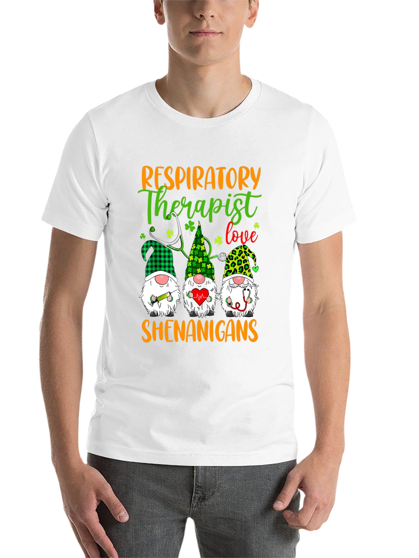 Black Respiratory Therapist Shenanigans T-Shirt view 14