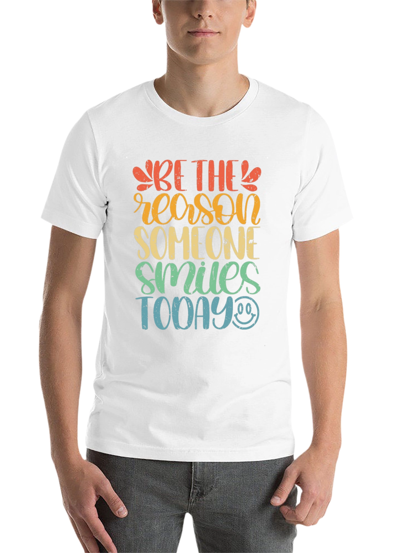 Black Be the Reason Someone Smiles Today Graphic Tee view 14
