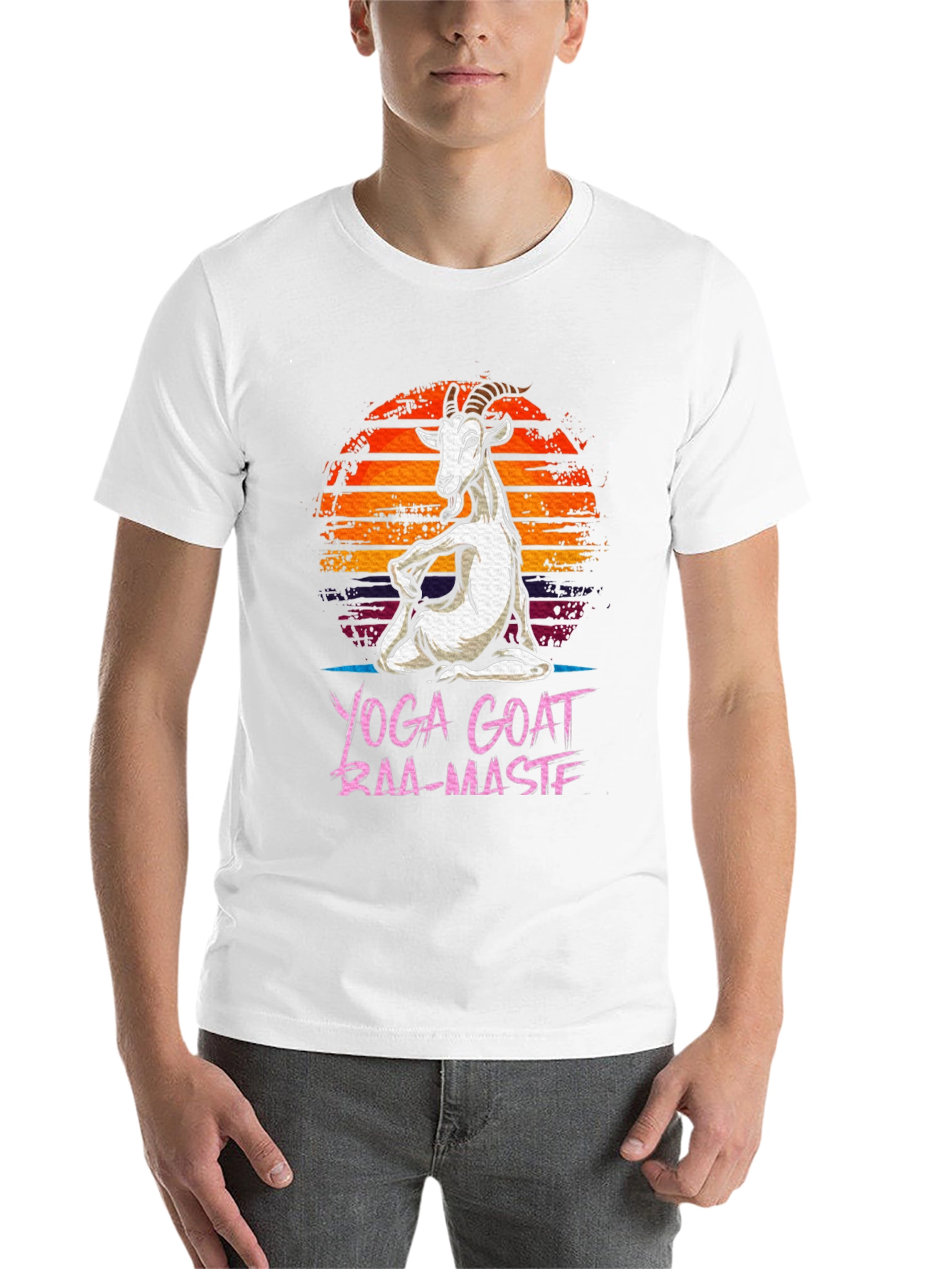 Black Yoga Goat Baa-Maste Funny Graphic Tee view 14