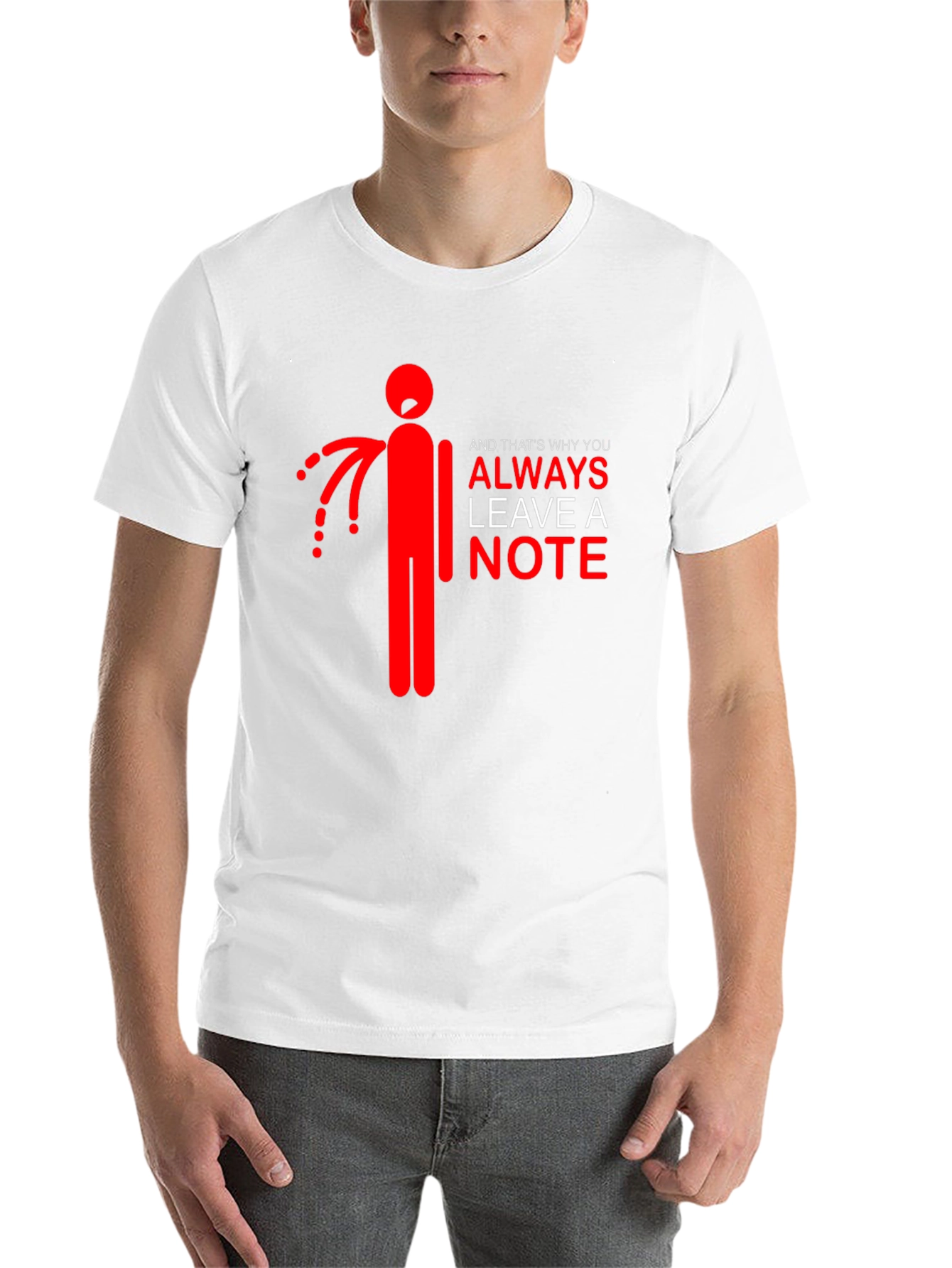 Black Always Leave a Note Graphic Tee view 14