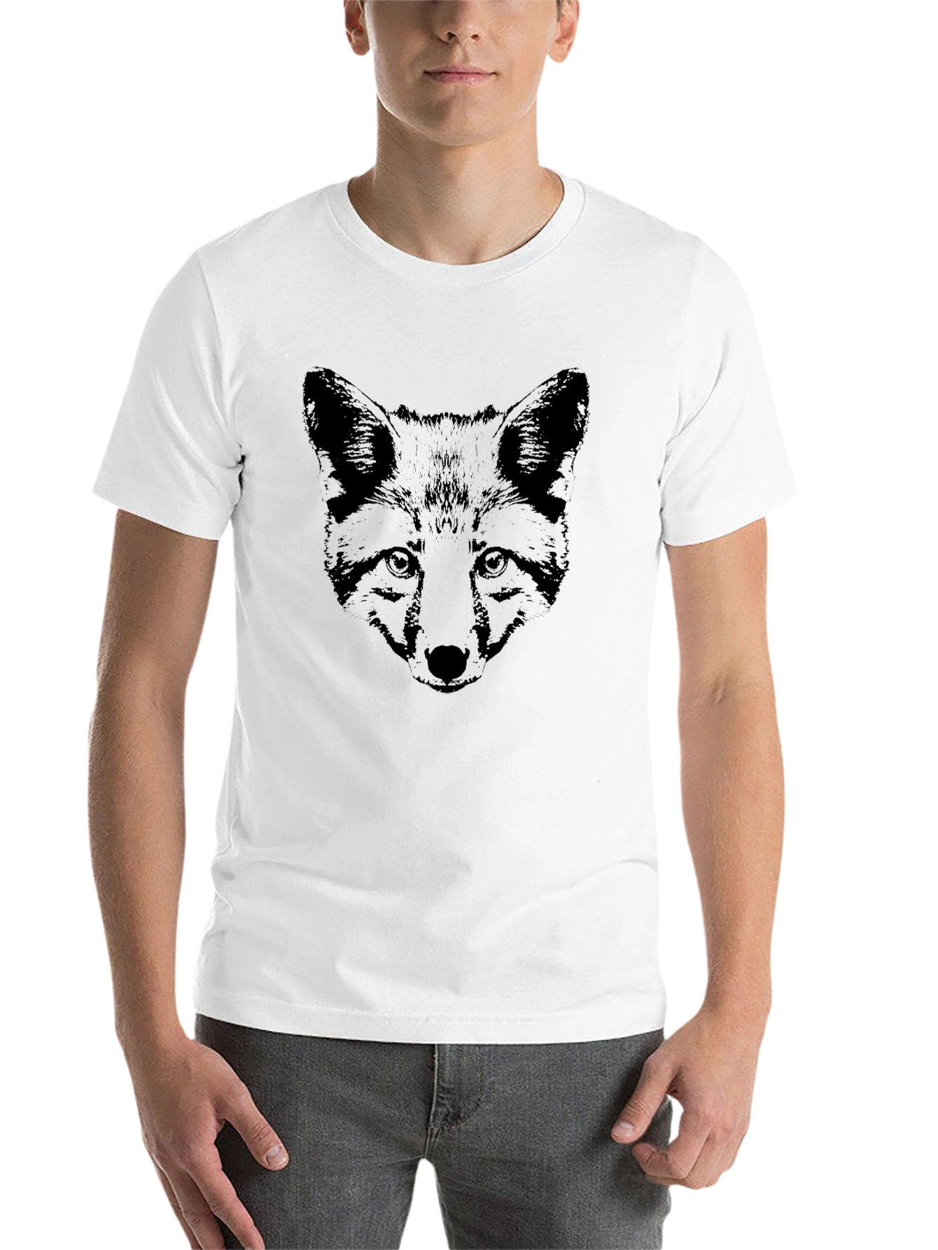 Black Black Fox Graphic Tee - Stylish & Unique view 14
