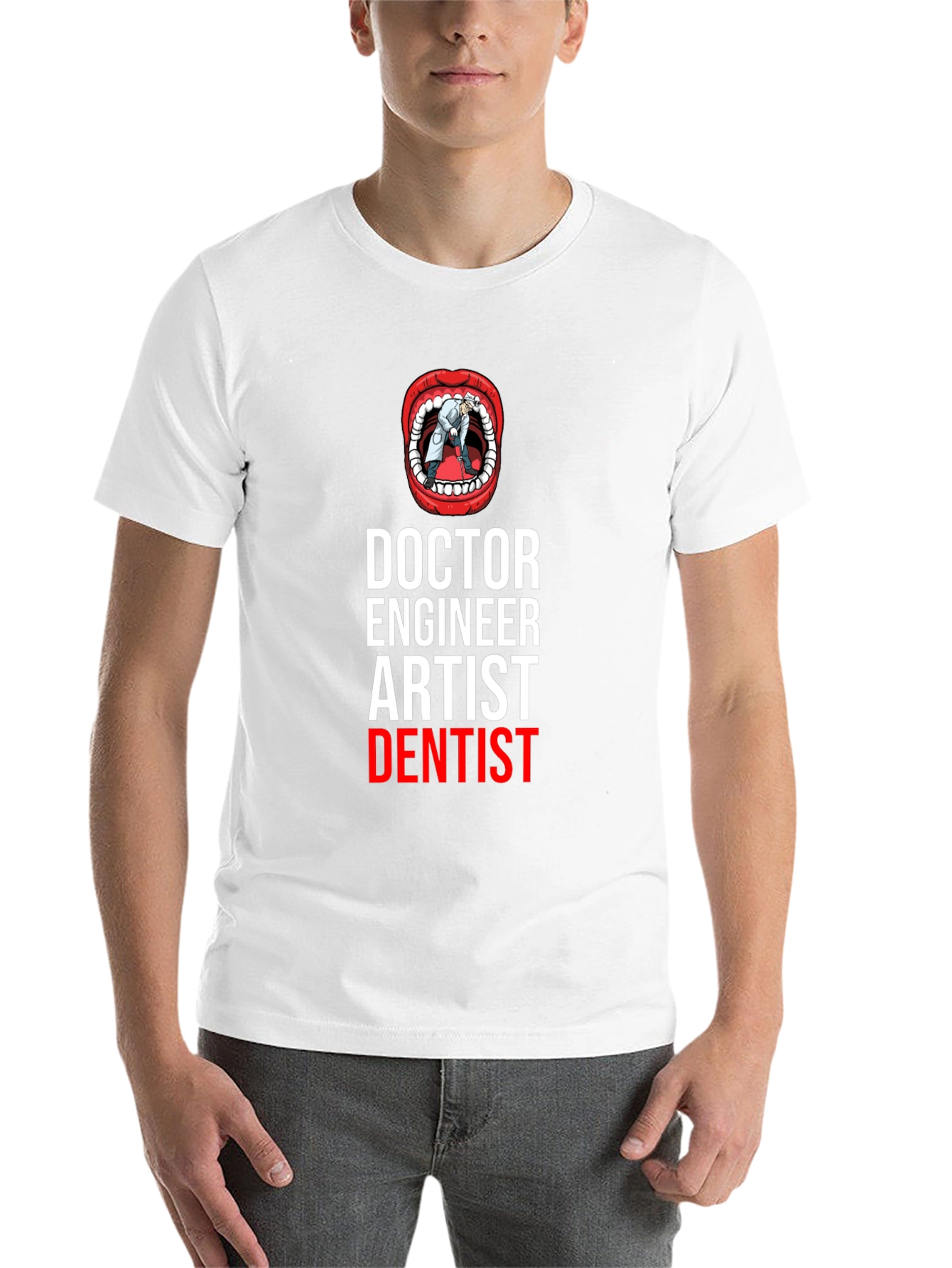 Black Doctor Engineer Artist Dentist T-Shirt view 14
