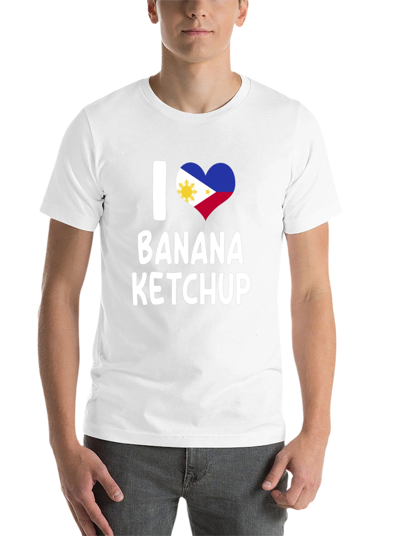 I Heart Banana Ketchup Tee - Novelty Graphic T-Shirt - 14