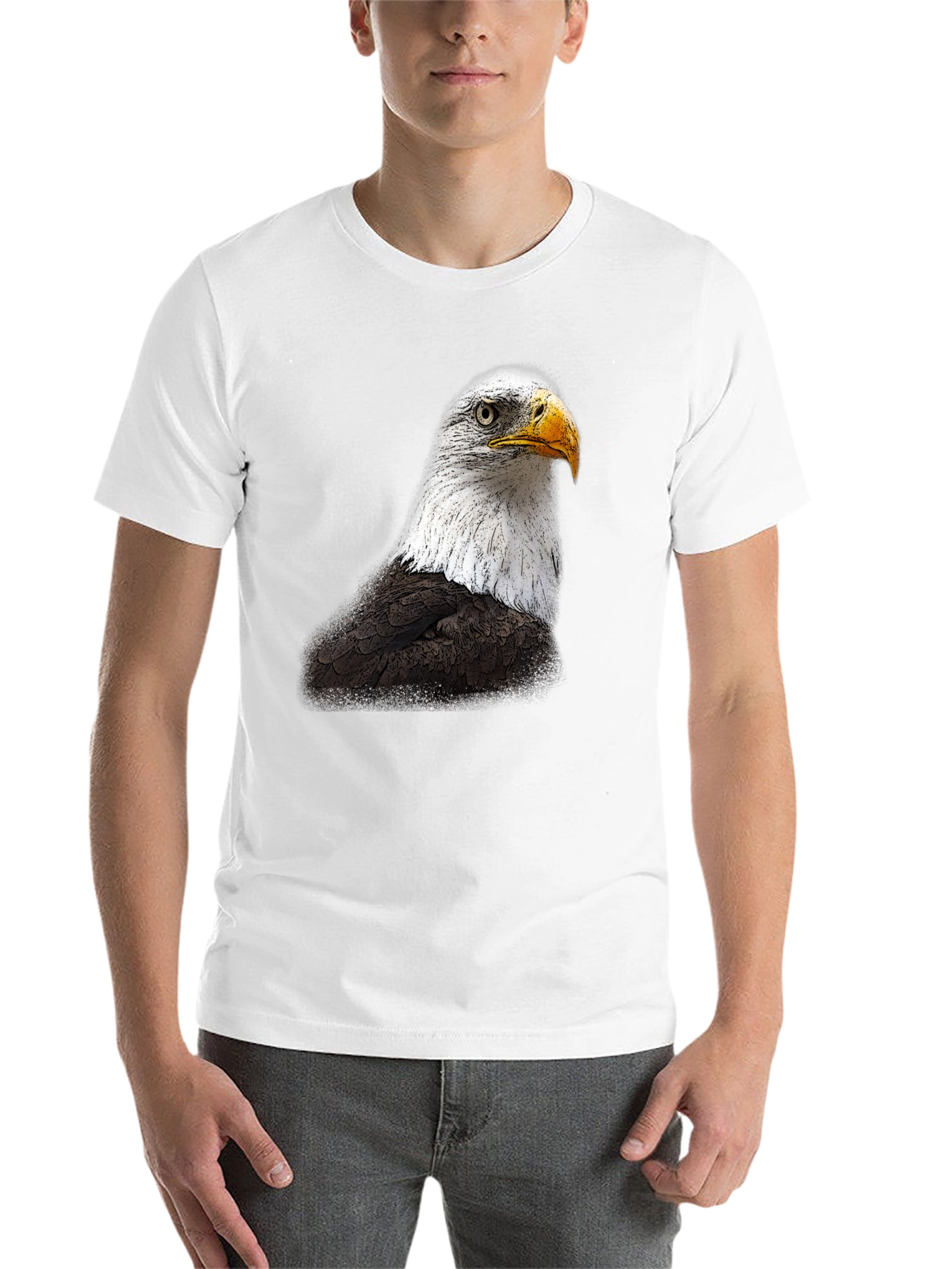 Black Bald Eagle Graphic T-Shirt view 14
