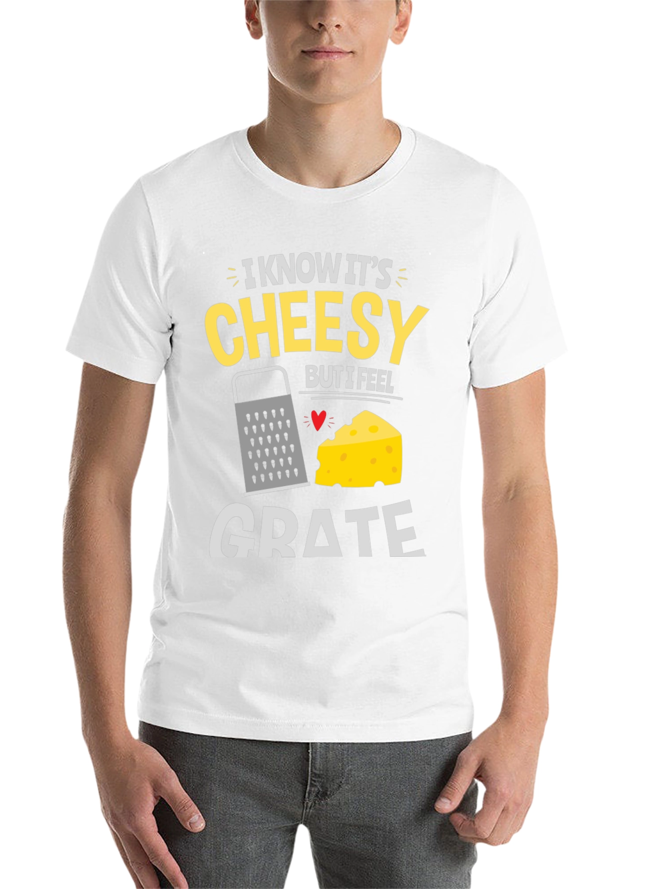 Black Cheesy Grate Humor Graphic Tee view 14