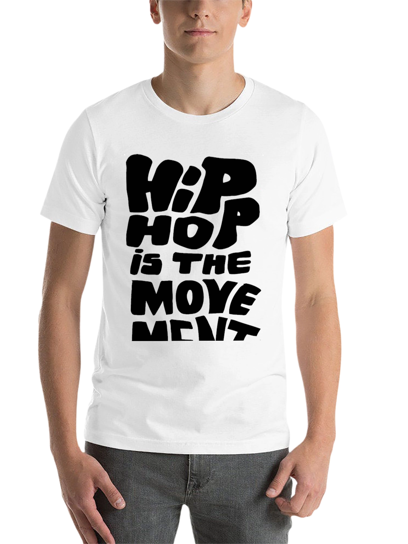 Black Hip Hop is the Movement Black T-Shirt view 14