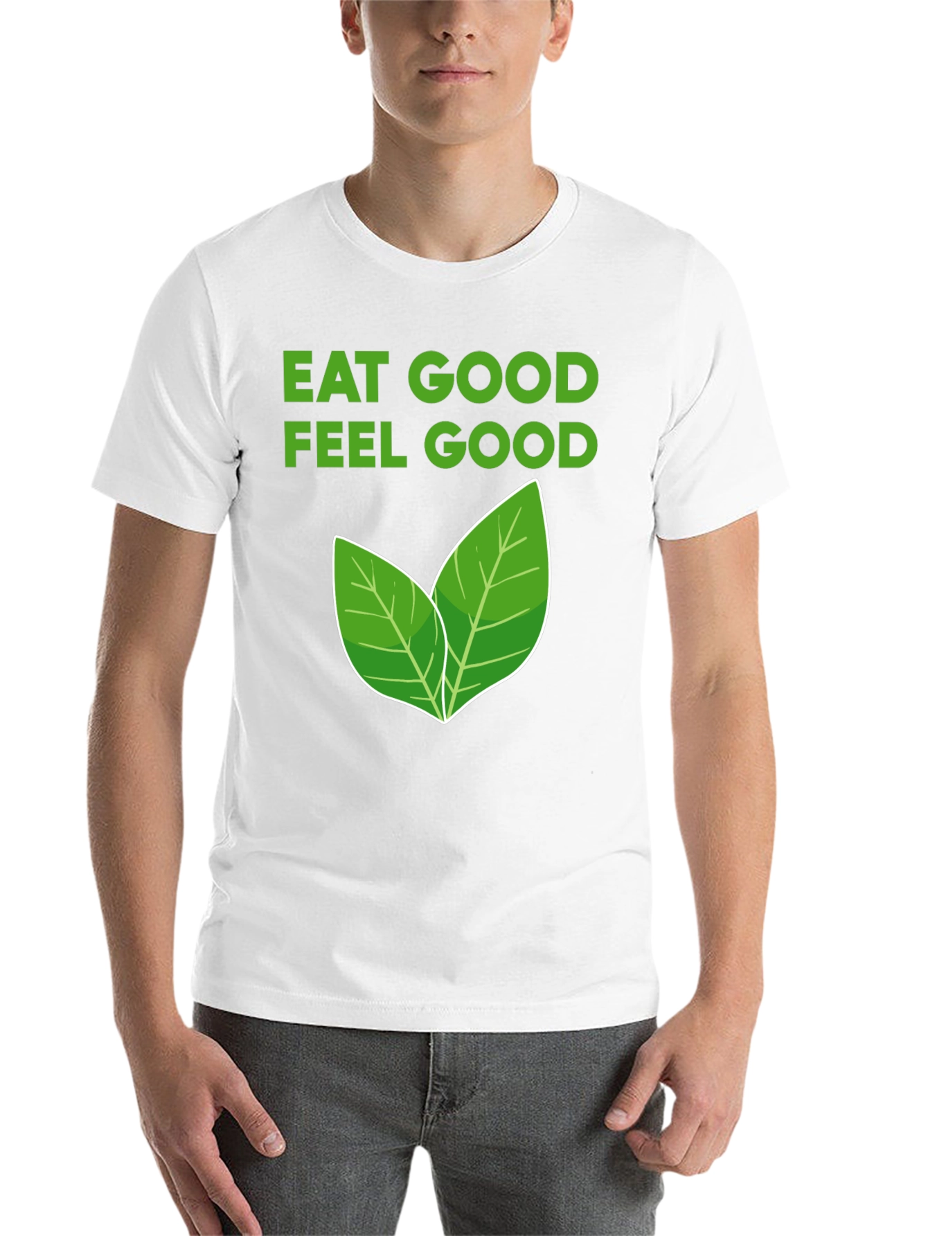 Black Eat Good Feel Good Vegan Graphic Tee view 14