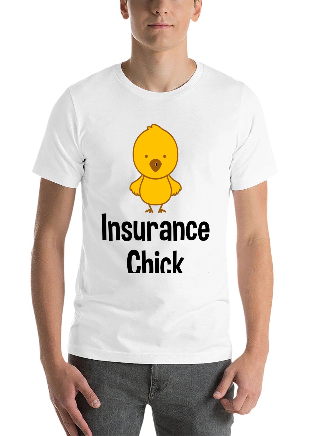 Black Insurance Chick T-Shirt - Funny & Unique Design view 14