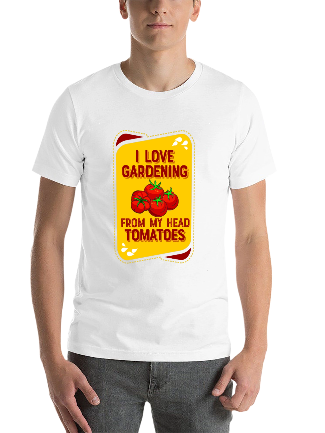 Black I Love Gardening Tomatoes Graphic Tee view 14