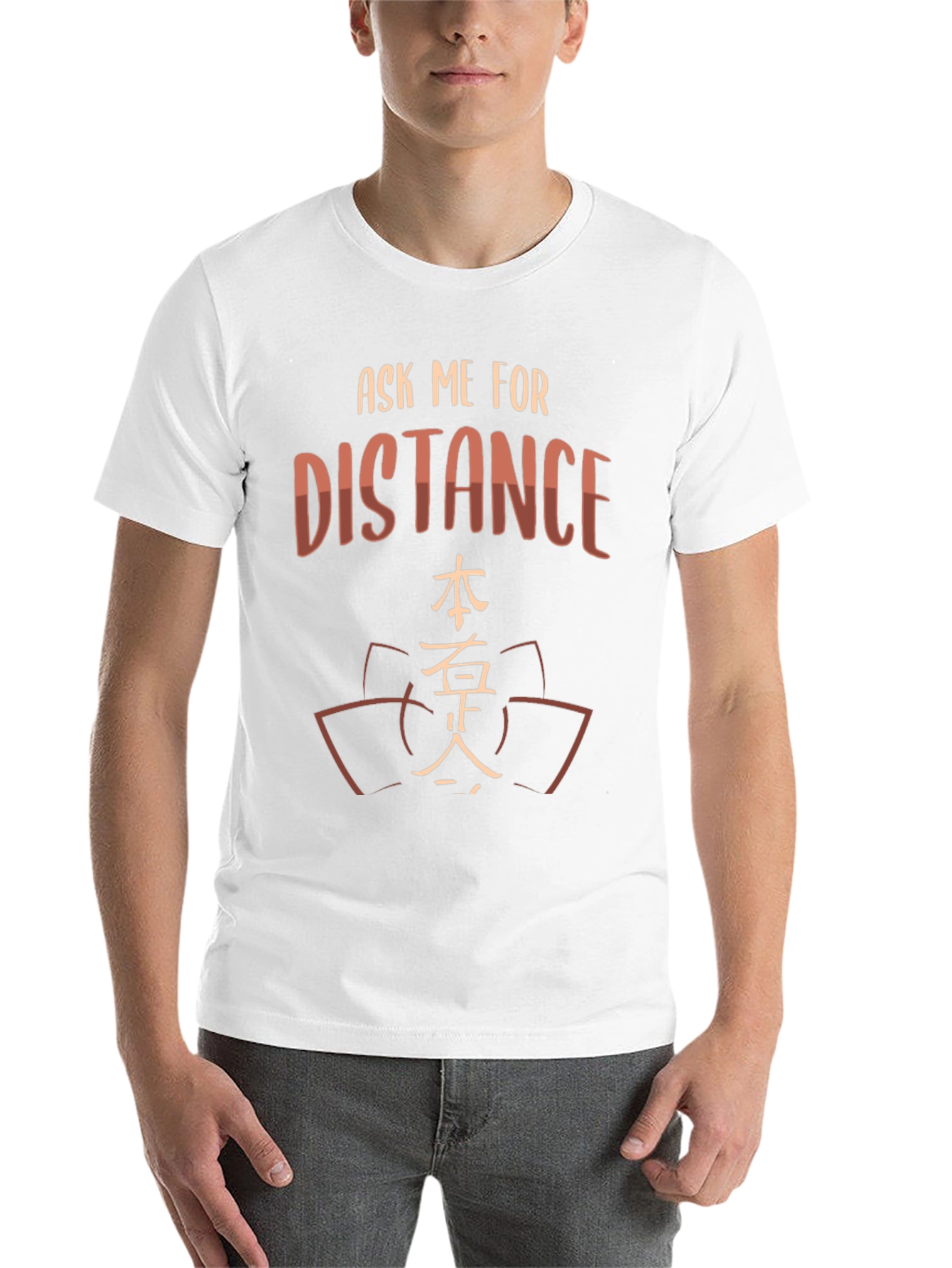 Black Ask Me For Distance T-Shirt - Stylish & Unique Design view 14