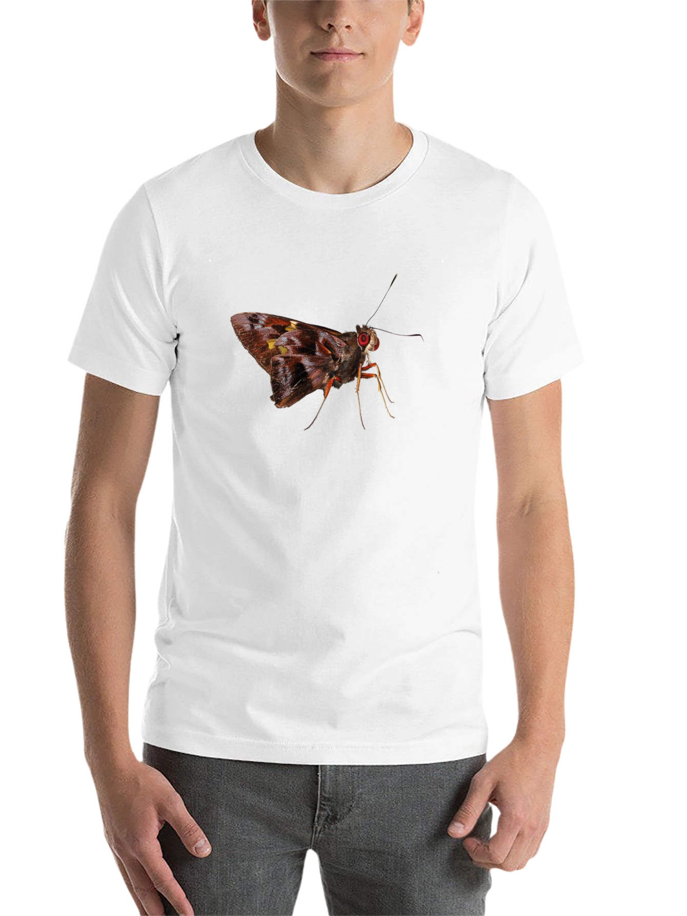 Butterfly Graphic Tee - Nature Lover's Black T-Shirt - 14