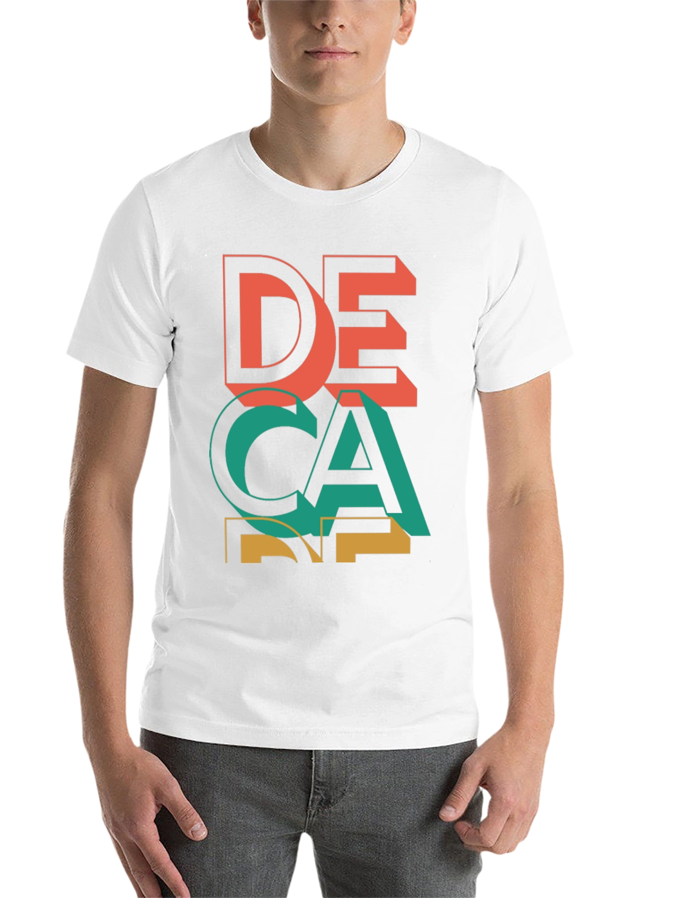Black Decane Graphic Tee - Cool Retro Design view 14