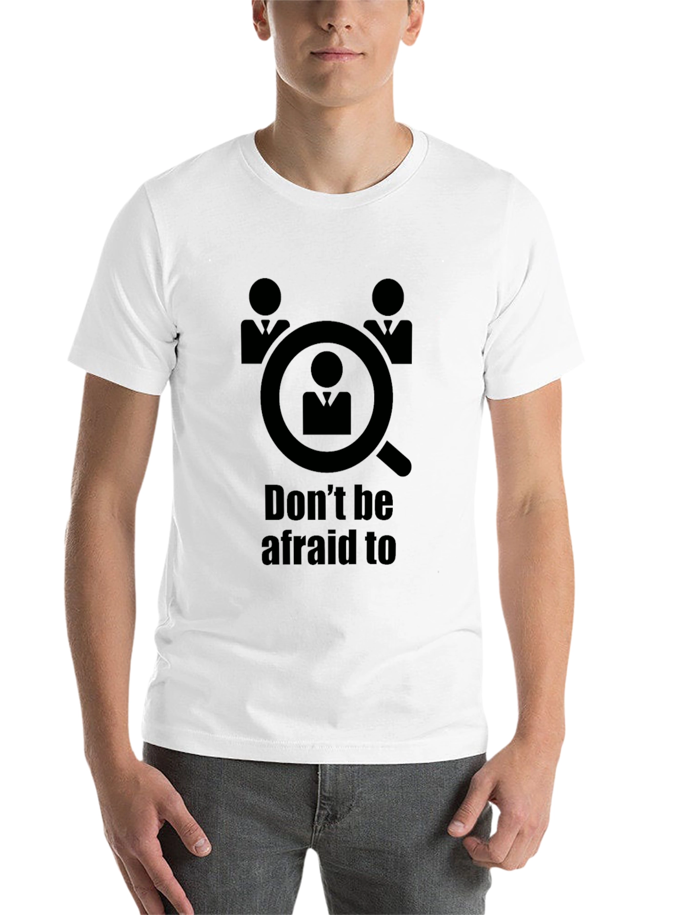 Black Don't Be Afraid to be Searched T-Shirt view 14