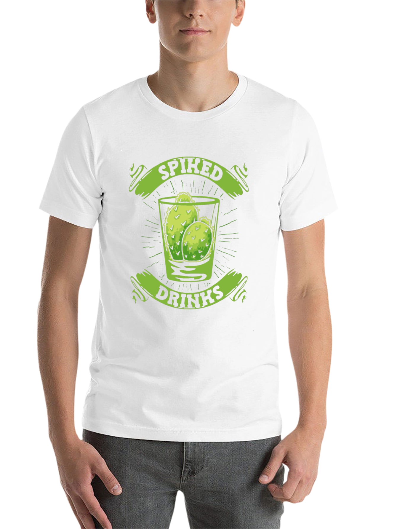 Black Spiked Drinks Cactus T-Shirt view 14