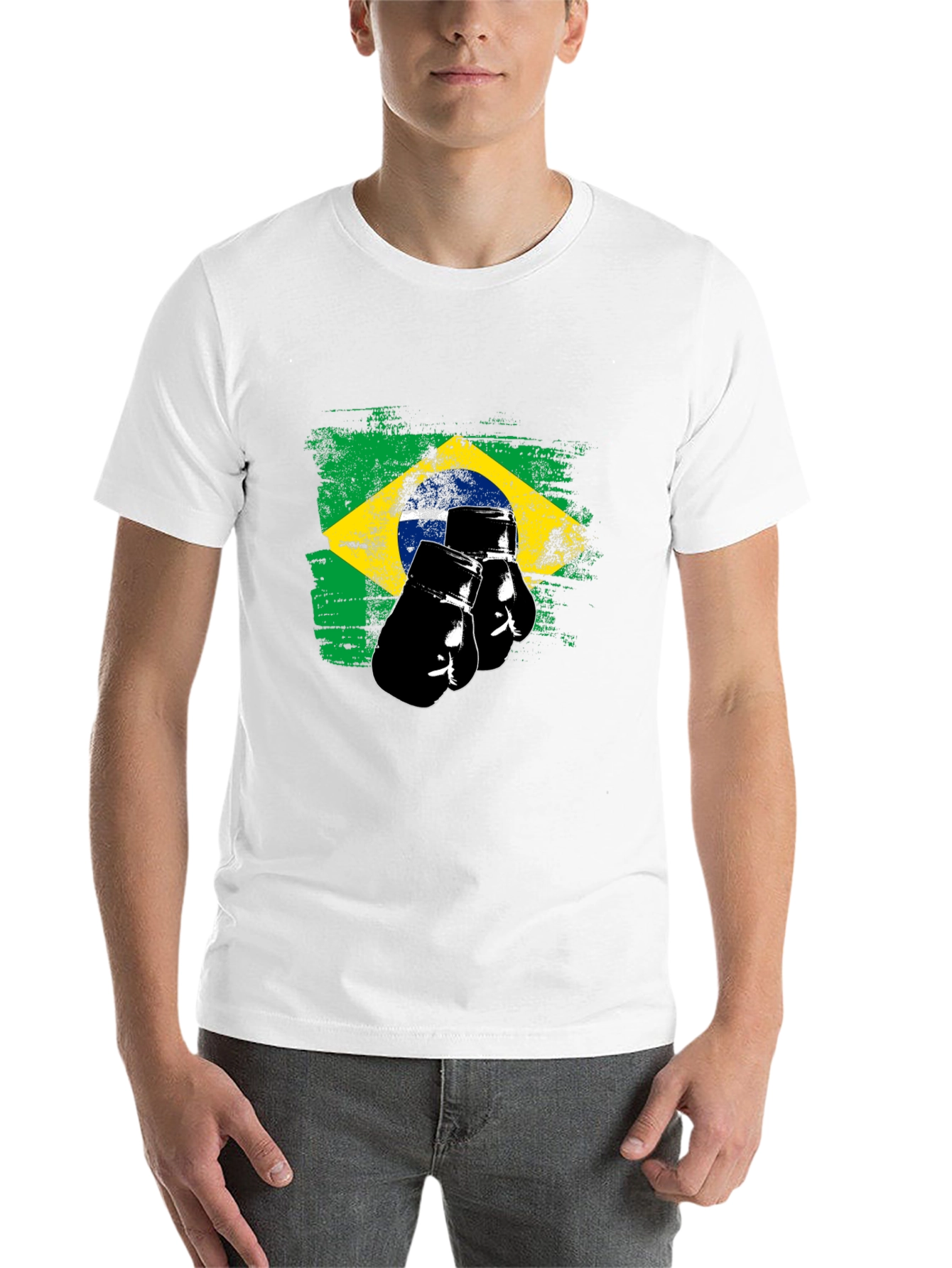 Black Brazil Boxing T-Shirt view 14