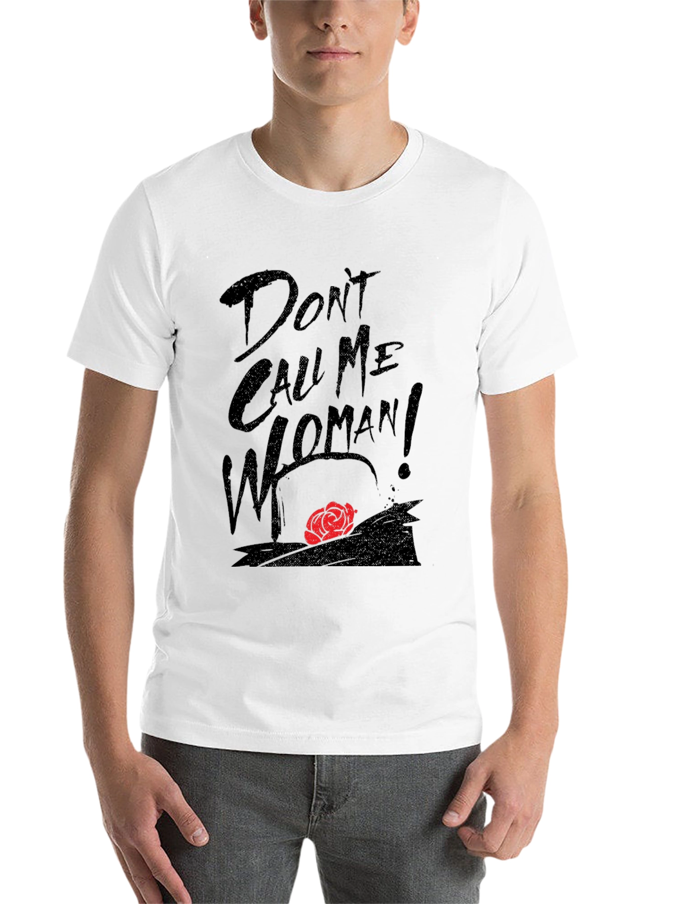 Black Don't Call Me Woman T-Shirt - Unique Graphic Tee view 14