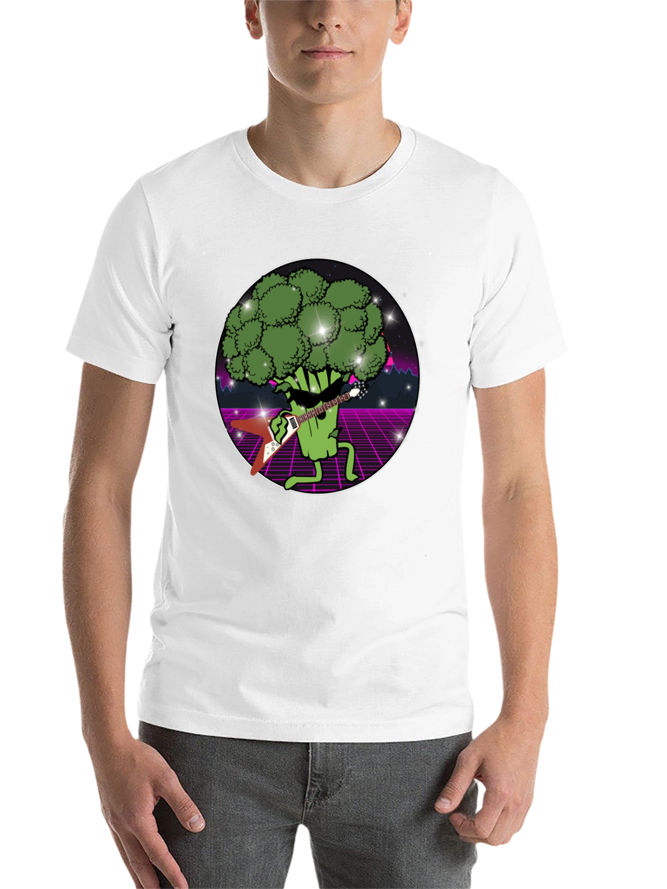 Black Broccoli Rocker T-Shirt view 14