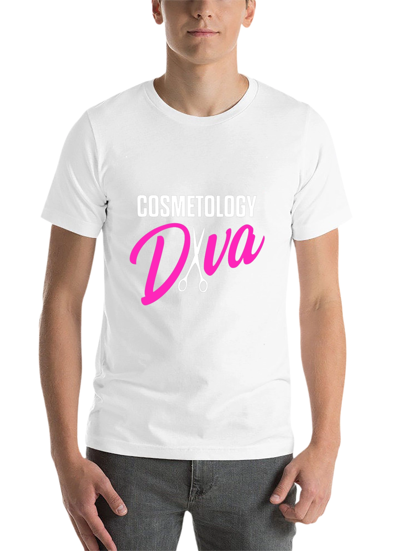 Black Cosmetology Diva T-Shirt - Black view 14