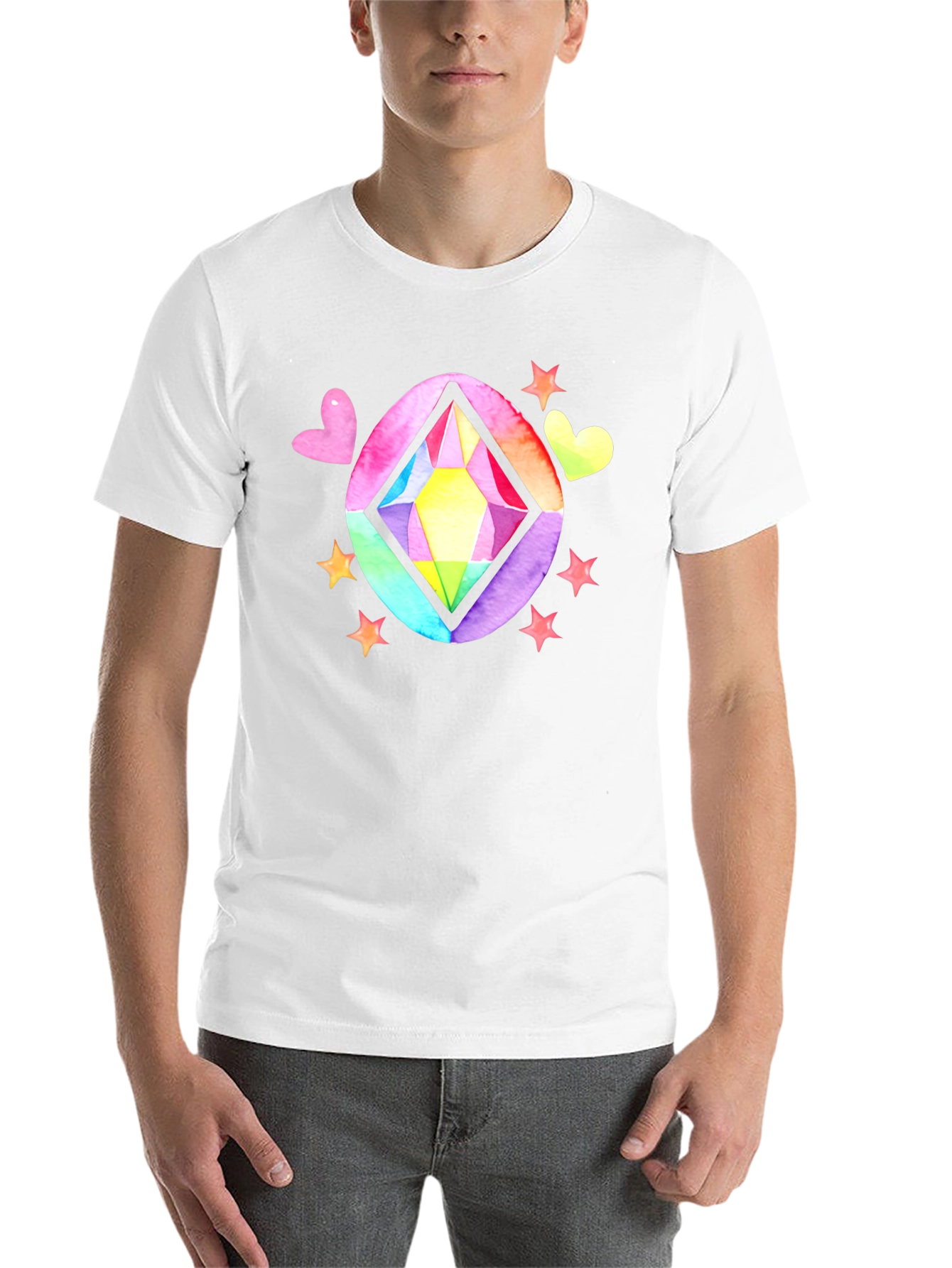 Black Rainbow Gem T-Shirt view 14