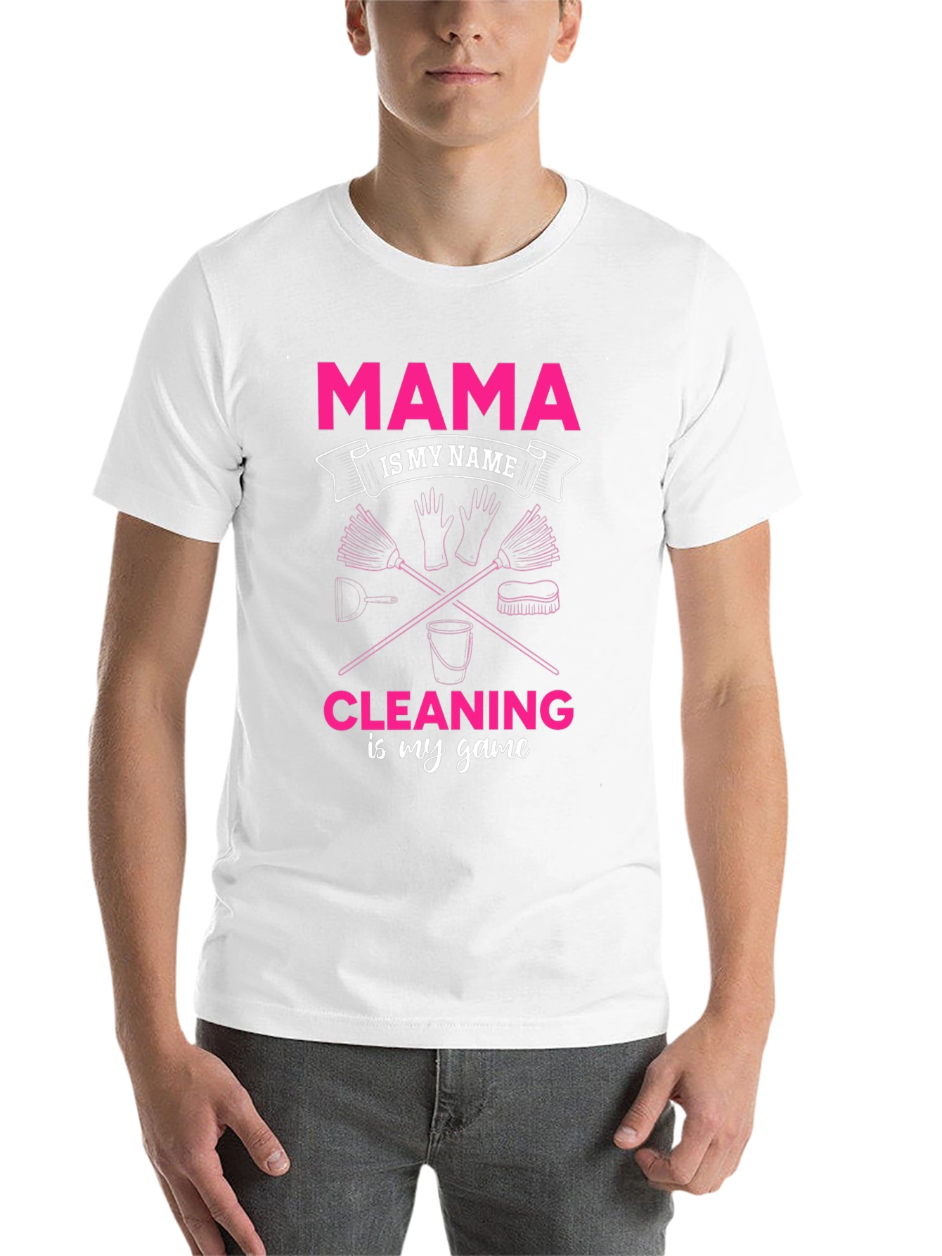 Black Mama Cleaning T-Shirt view 14