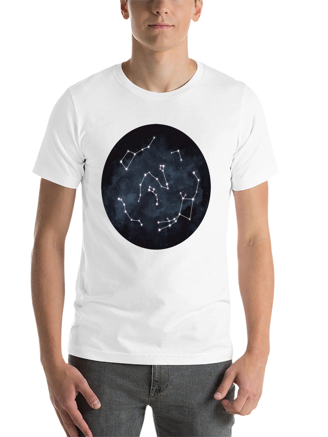 Black Constellation T-Shirt - Starry Night Design view 14